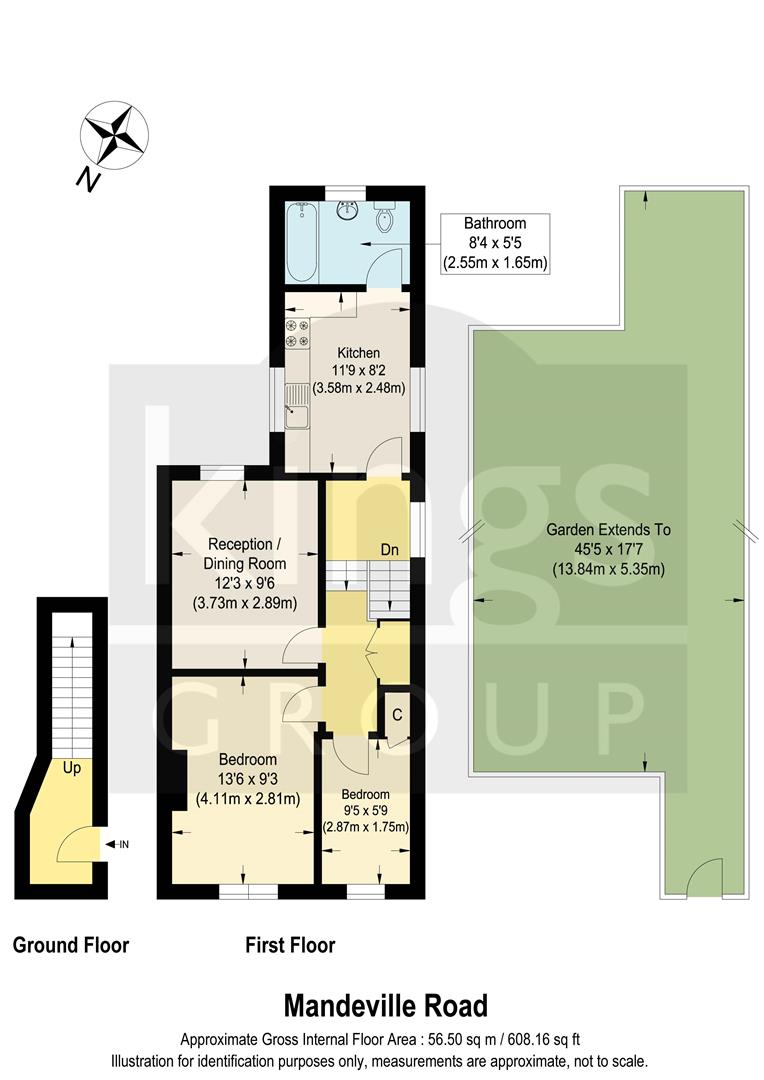 25A, Mandeville Road, Enfield floorplan
