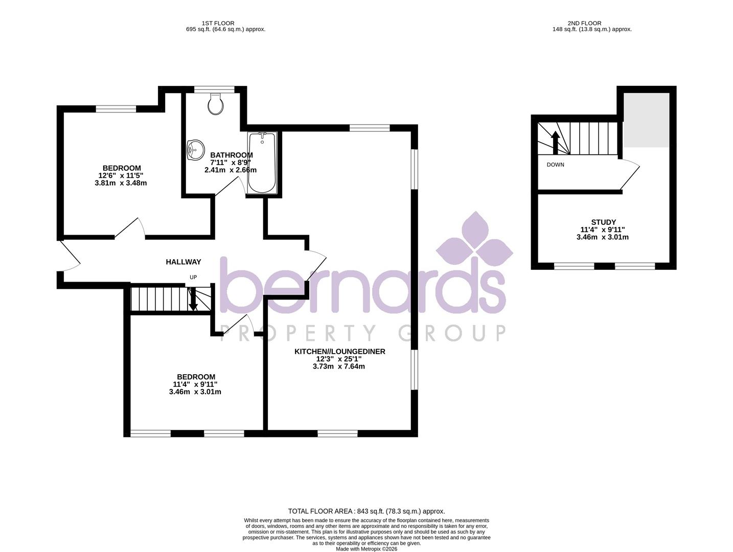 3, The Castle, St Johns Square, Southsea floorplan