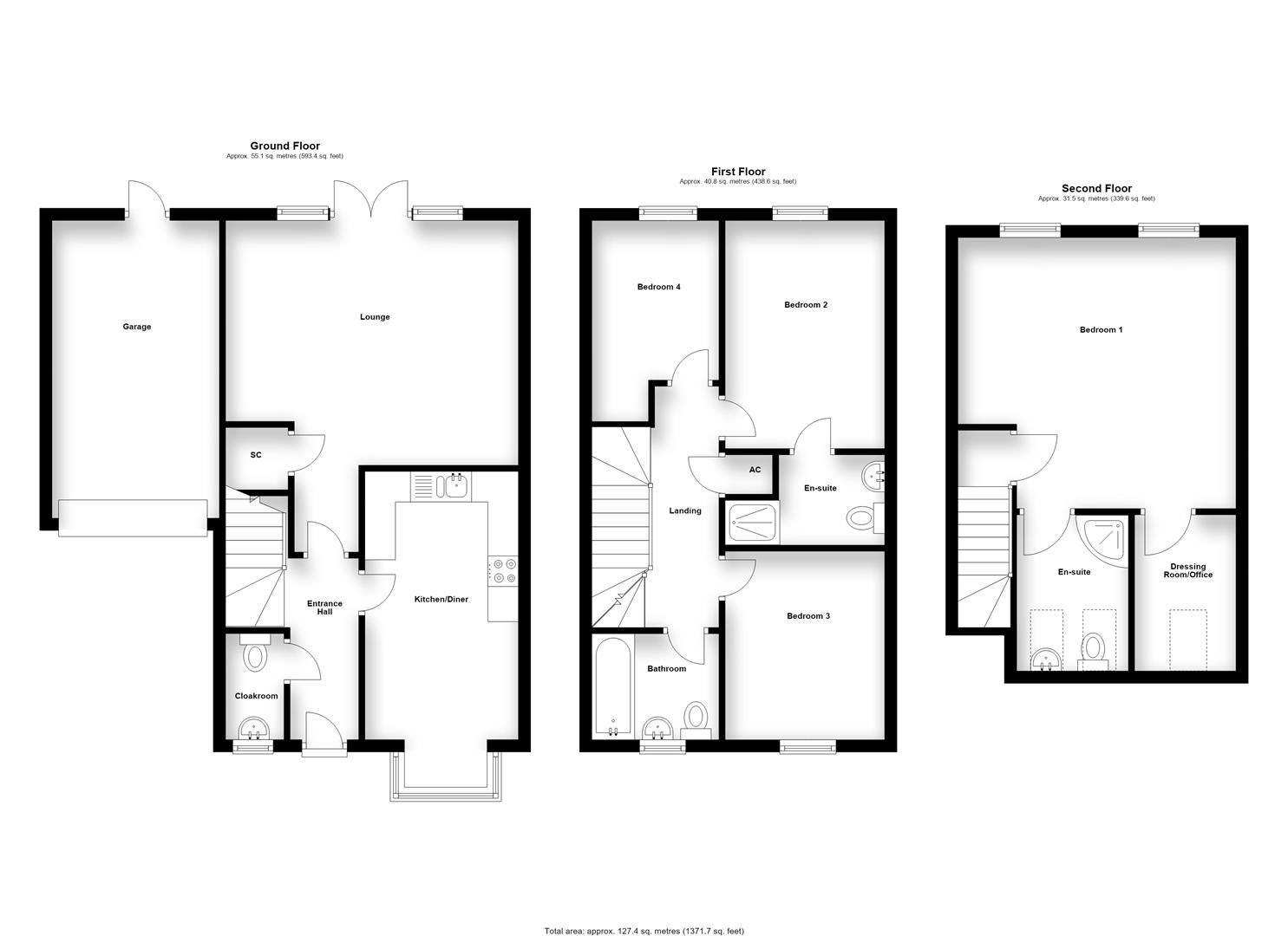 Compton Place, Stevenage floorplan