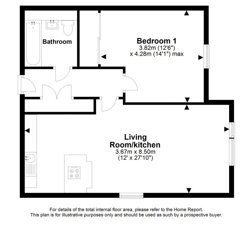 Flat 1, Adler Gait, Edinburgh floorplan