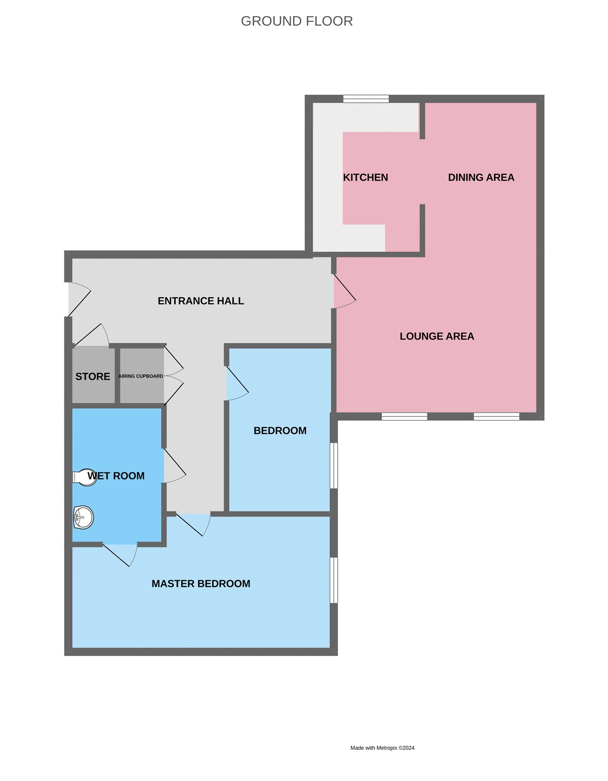 Flat 54, Rose Manor,, Ketley Park Road, Telford floorplan