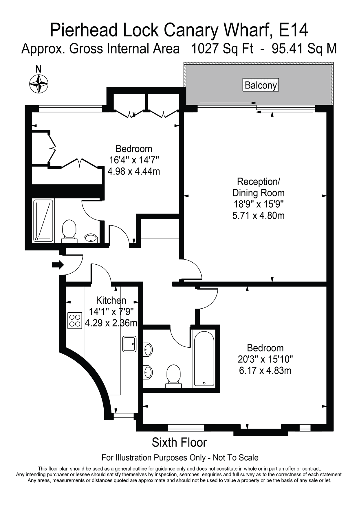 314, Manchester Road, London floorplan