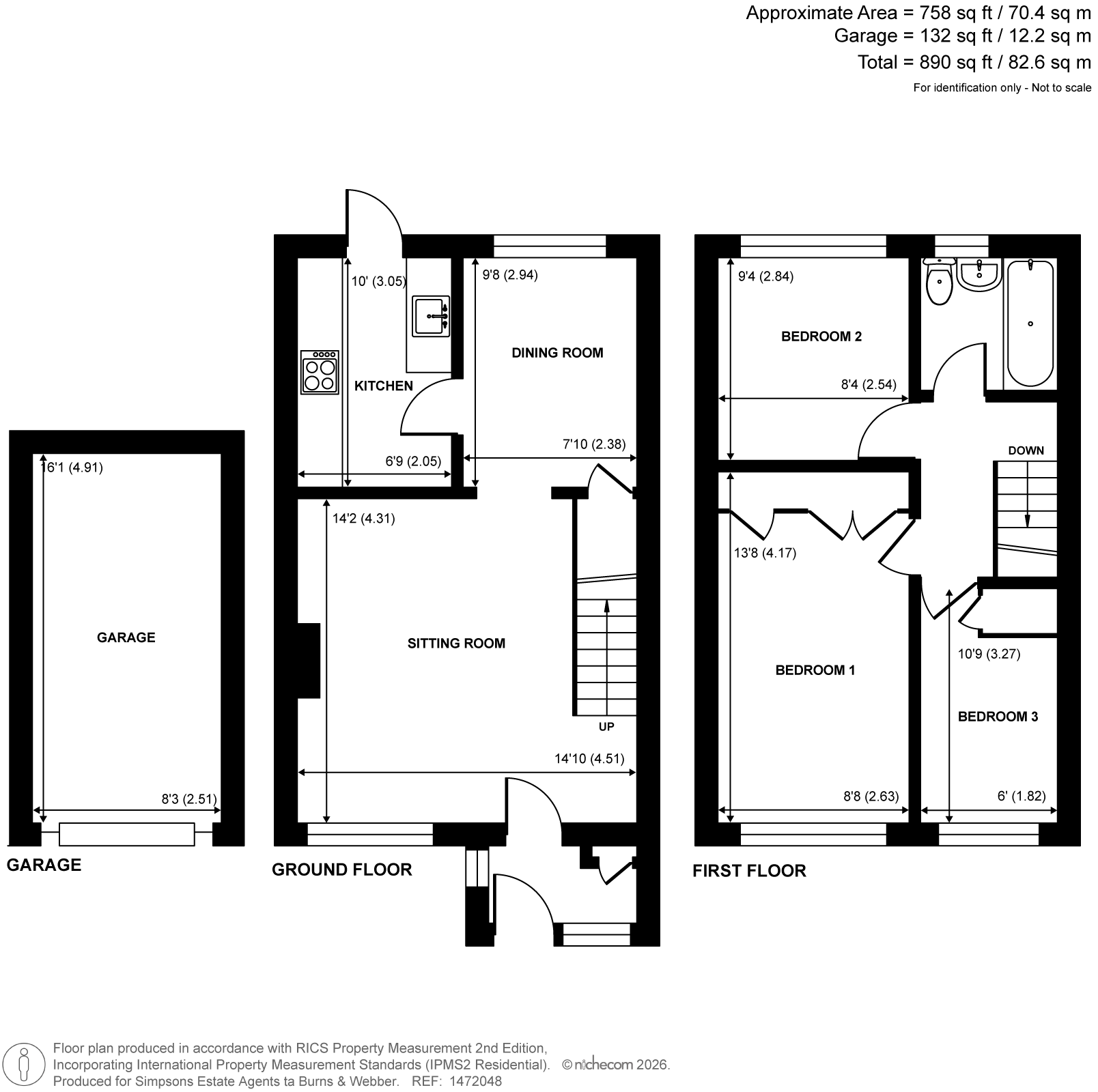 41, Riverdale, Farnham floorplan
