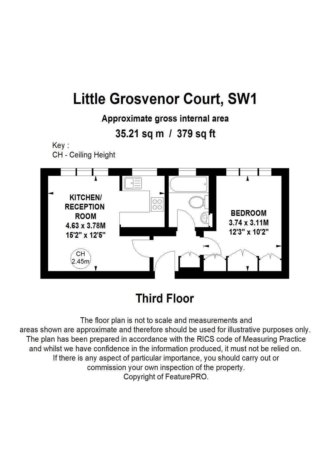 1 Bedrooms Flat to rent in Little Grosvenor Court, Pavilion Road, London SW1X