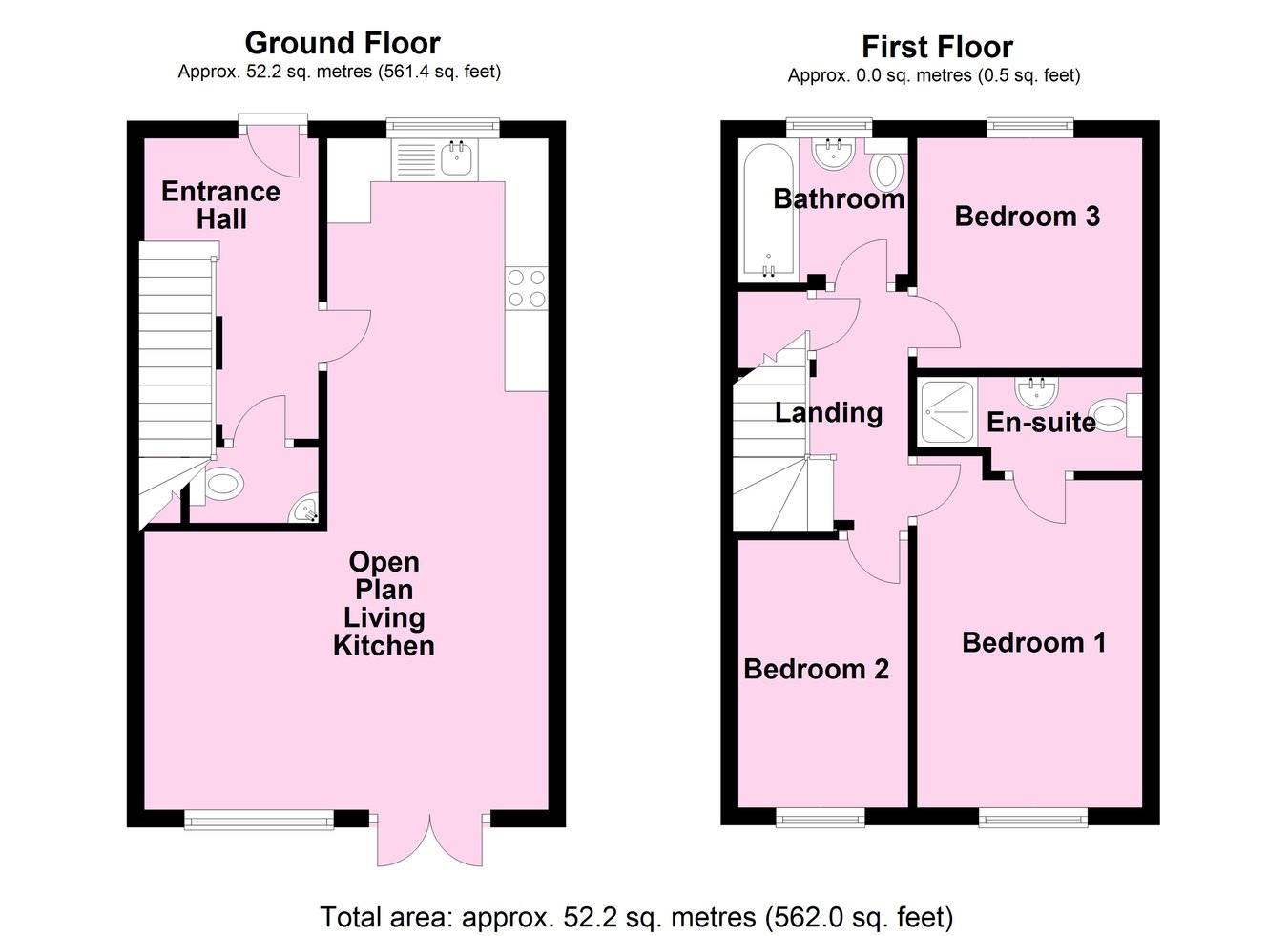 2, Ellis Close, Leicester floorplan