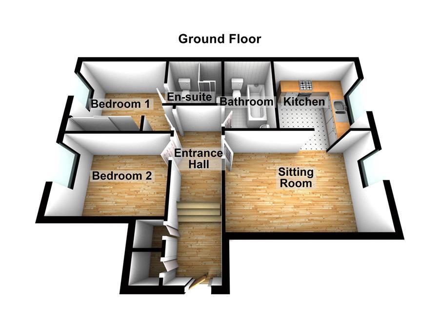 Flat 3, Swan Lane, Evesham floorplan