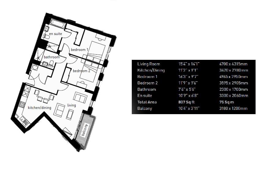 2 Bedrooms Flat to rent in Altitude Point, 71 Alie Street, Aldgate E1