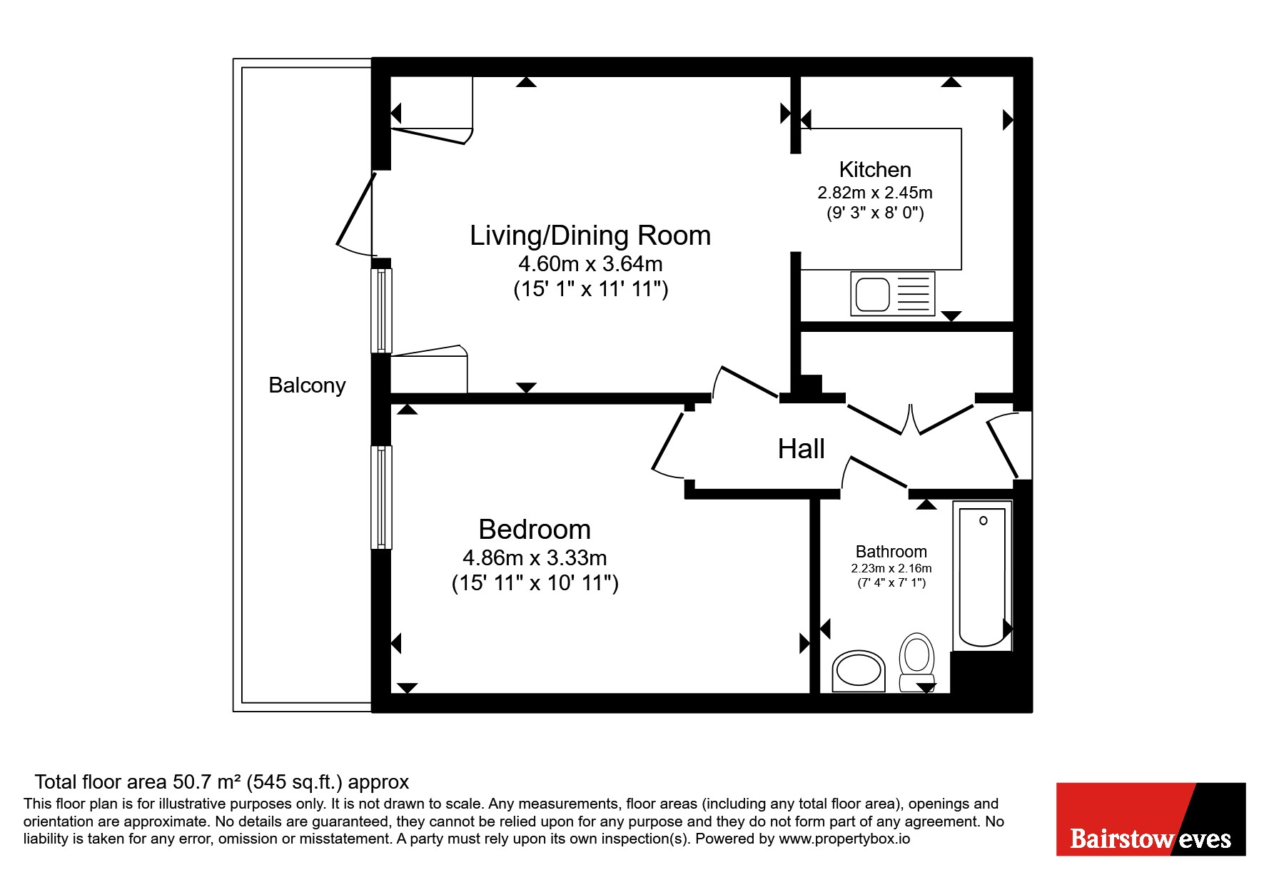 Flat 64, Mar House, 50, The Hyde, London floorplan