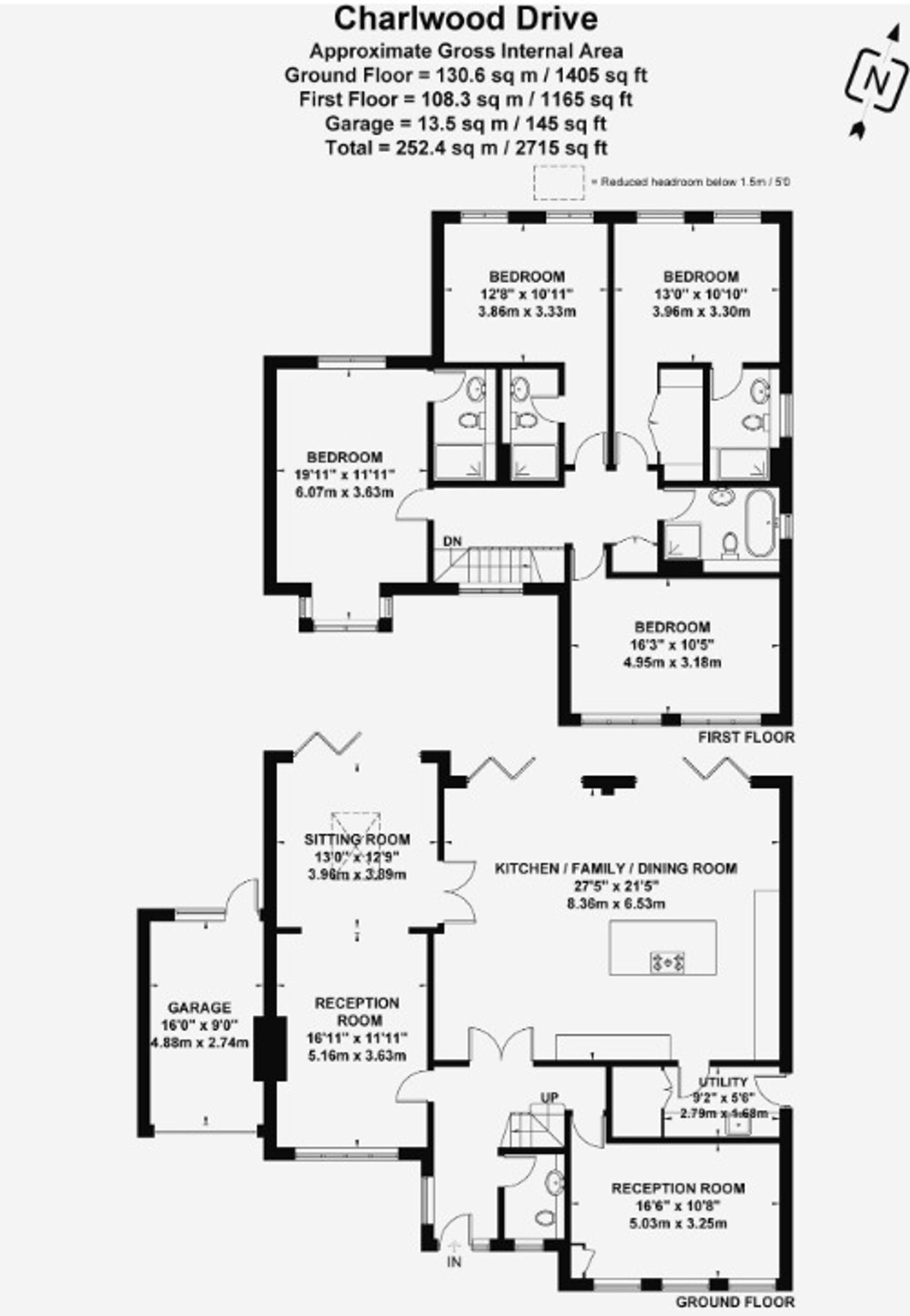 57 Charlwood Drive, Leatherhead floorplan