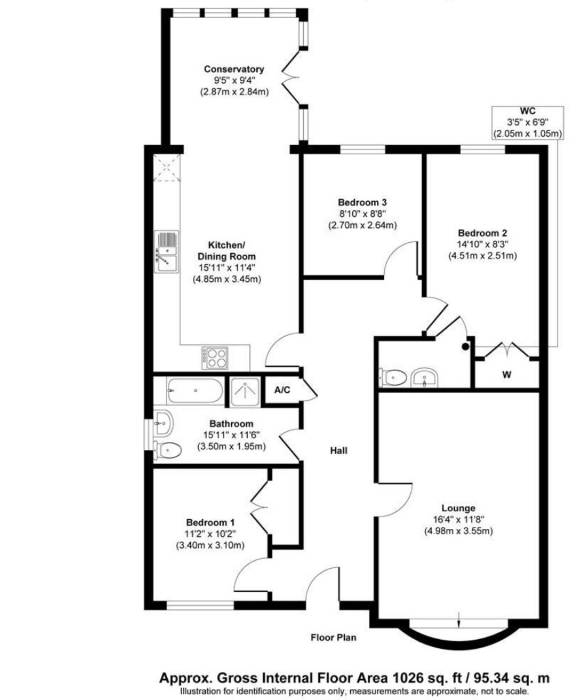 10-24 Llys Y Felin, Kidwelly floorplan