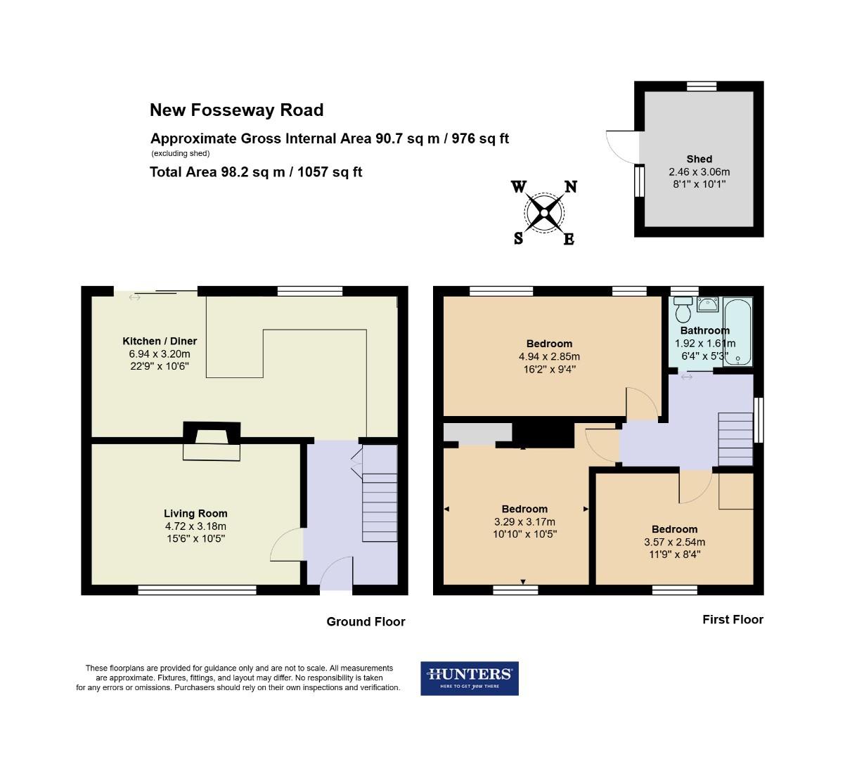 116, New Fosseway Road, Bristol floorplan