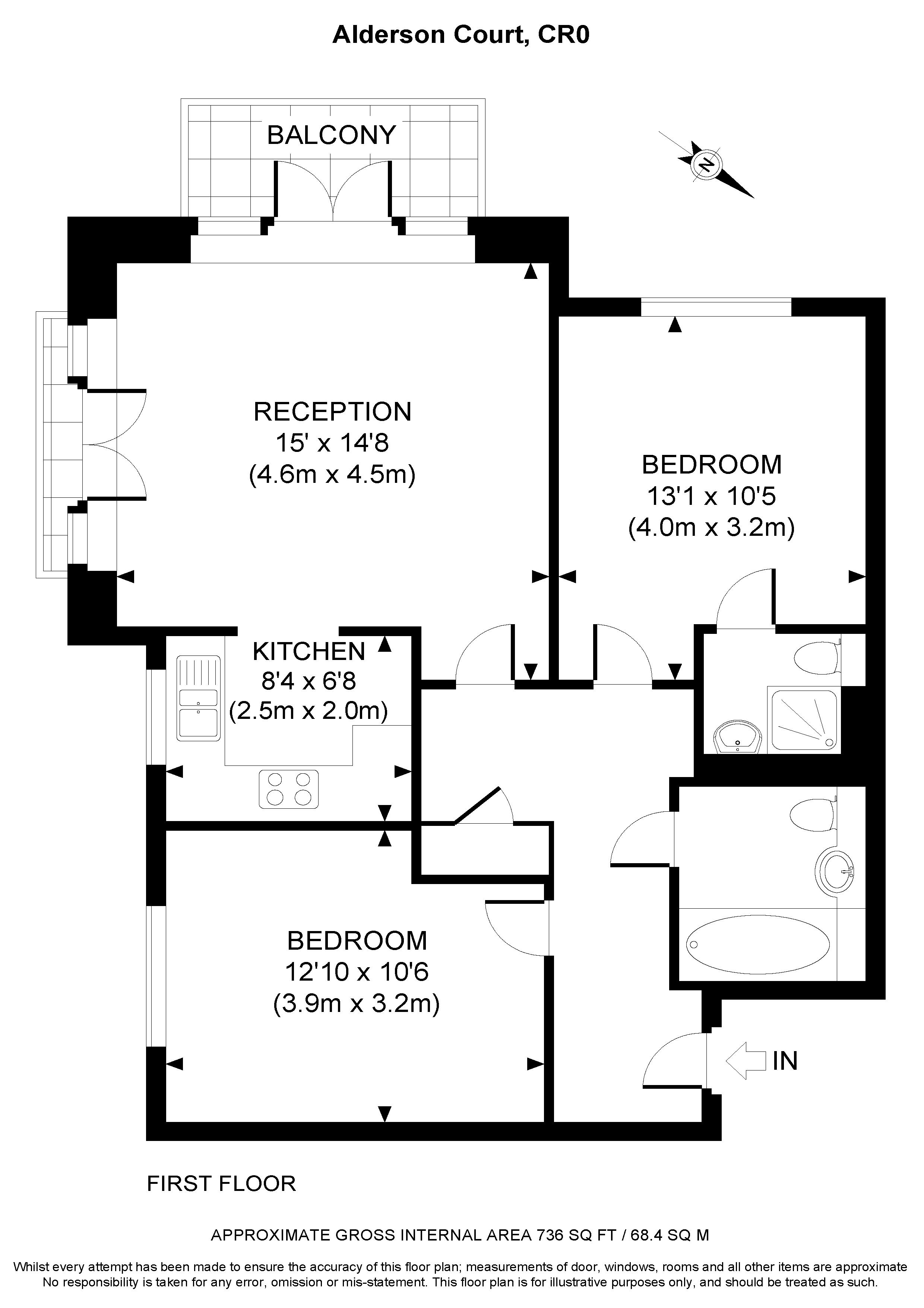 2 Bedrooms Flat for sale in Goodman Crescent, Croydon CR0