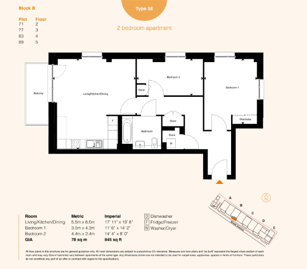 Wembley, Wembley floorplan