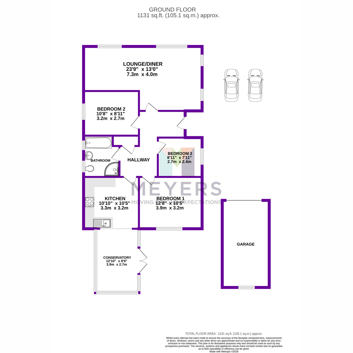 9b, Lingwood Avenue, Christchurch floorplan