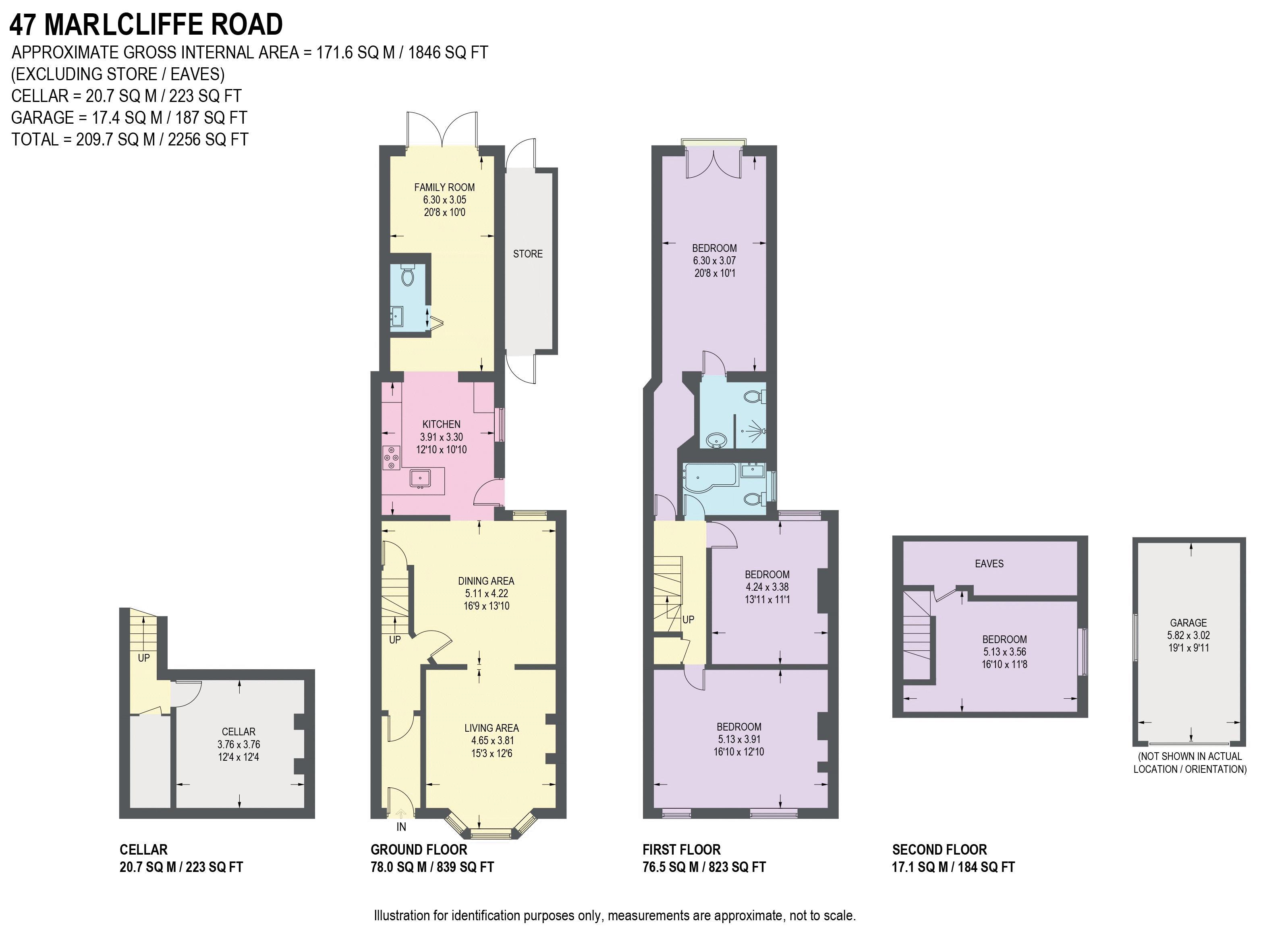 47, Marlcliffe Road, Sheffield floorplan