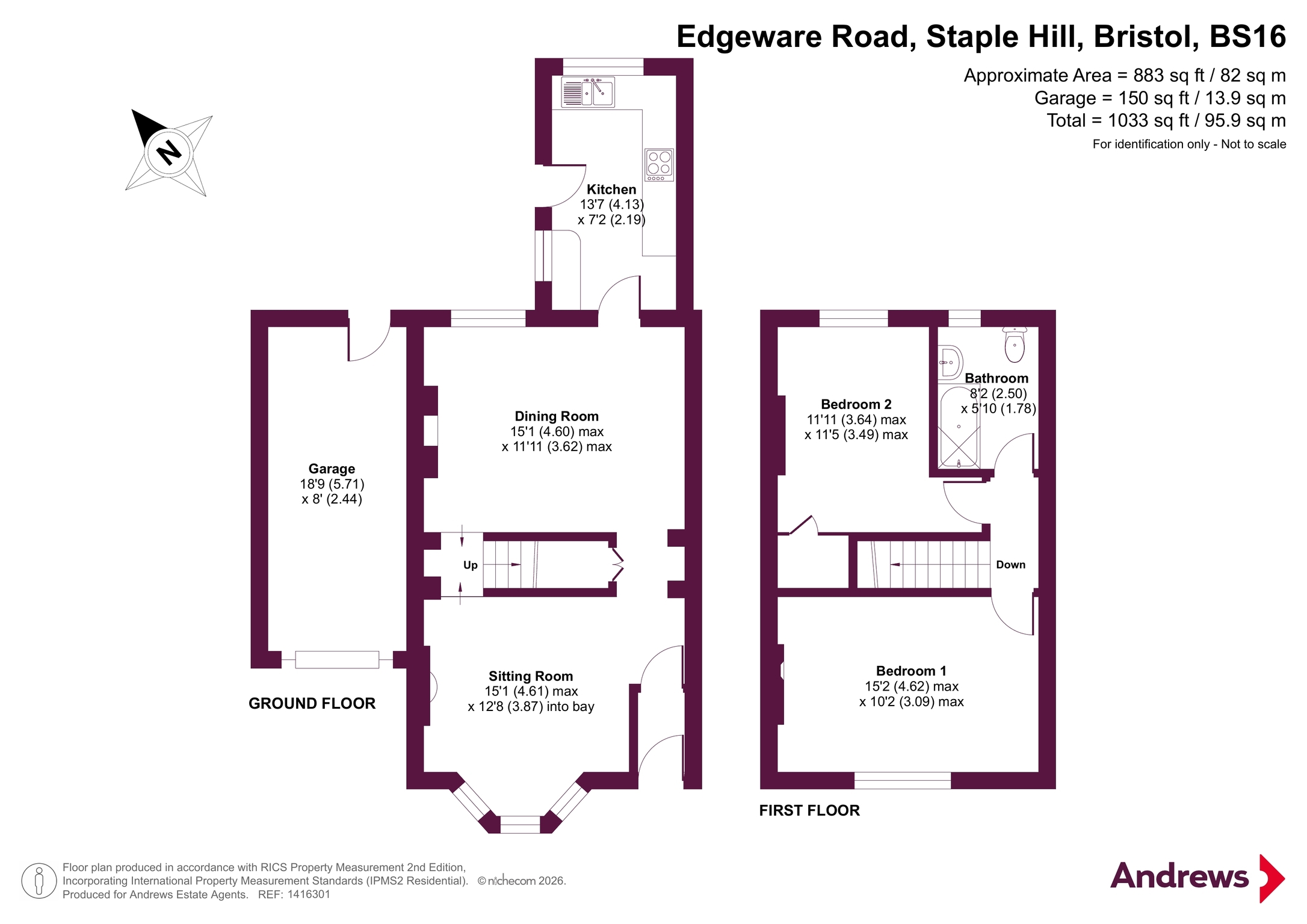 14, Edgeware Road, Bristol floorplan