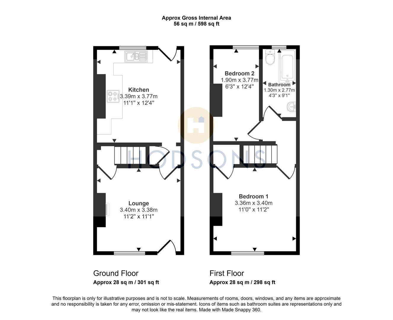 44, Gordon Street, Wakefield floorplan