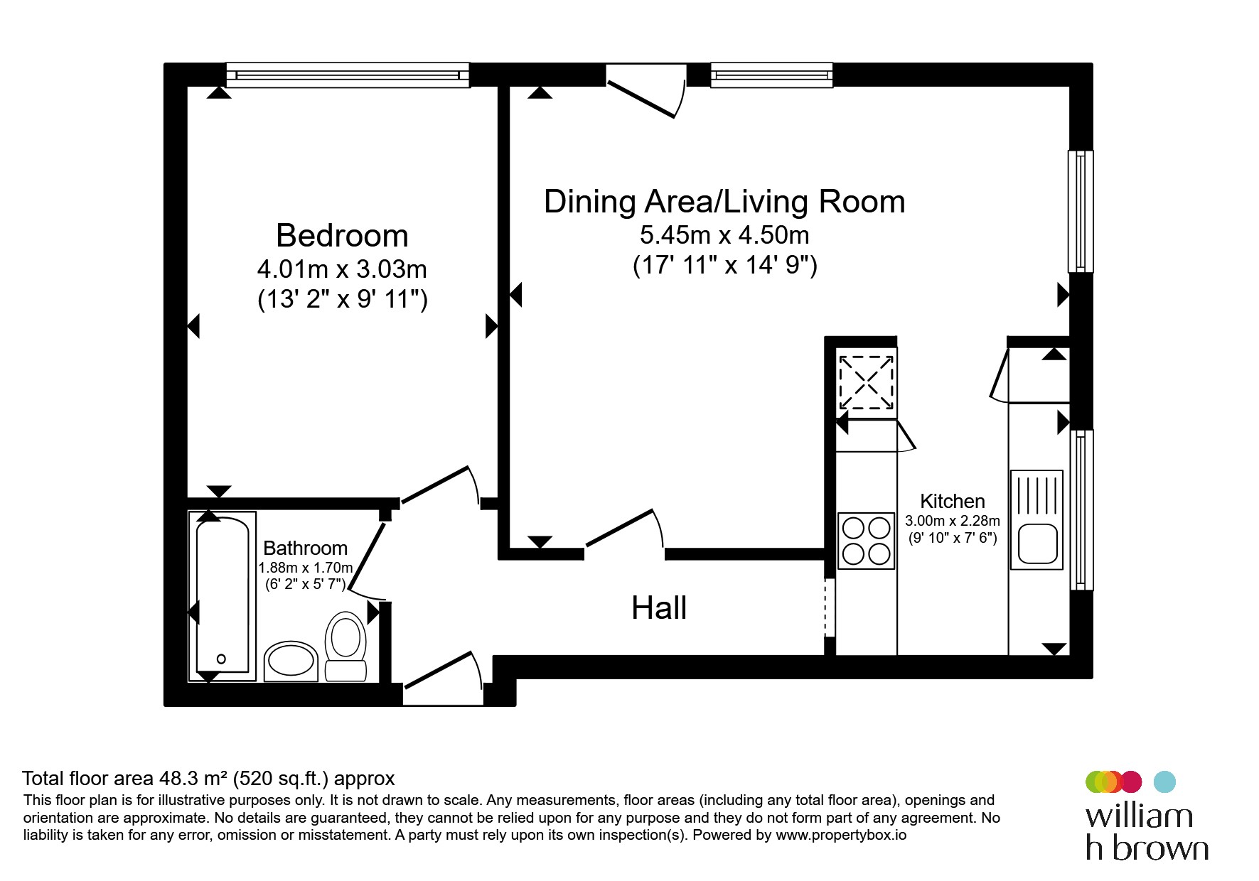 1, Brentwood Court, North Parade, Leeds floorplan