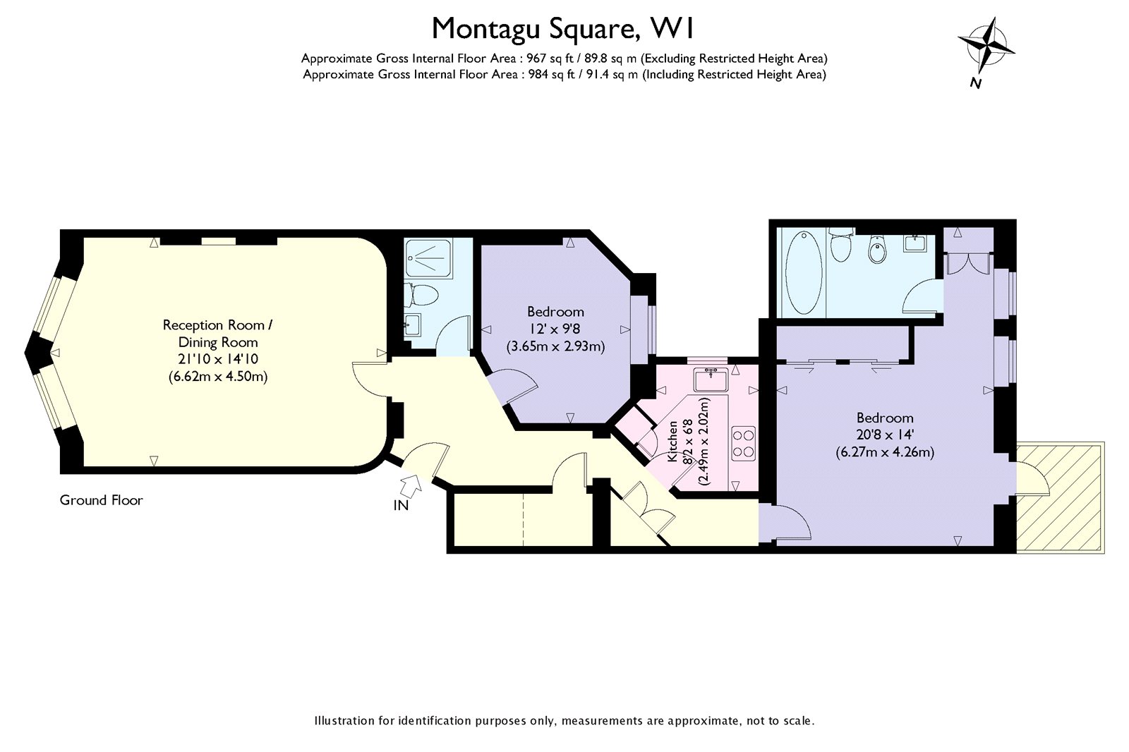 2 Bedrooms Flat to rent in Montagu Square, London W1H