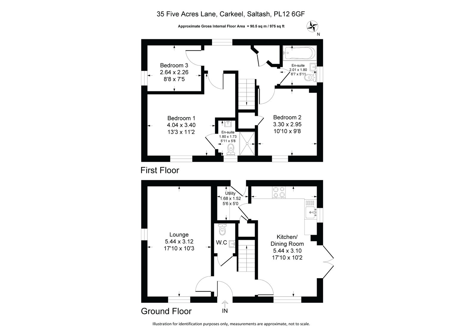 35, Five Acres Lane, Saltash floorplan
