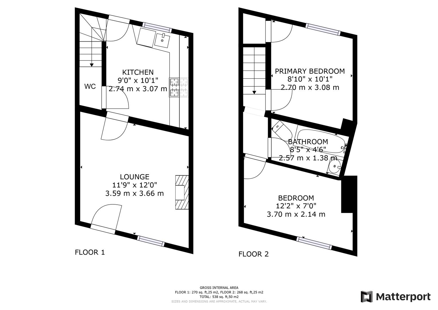 Station Road, Mickleover, Derby DE3, 2 bedroom end terrace house for