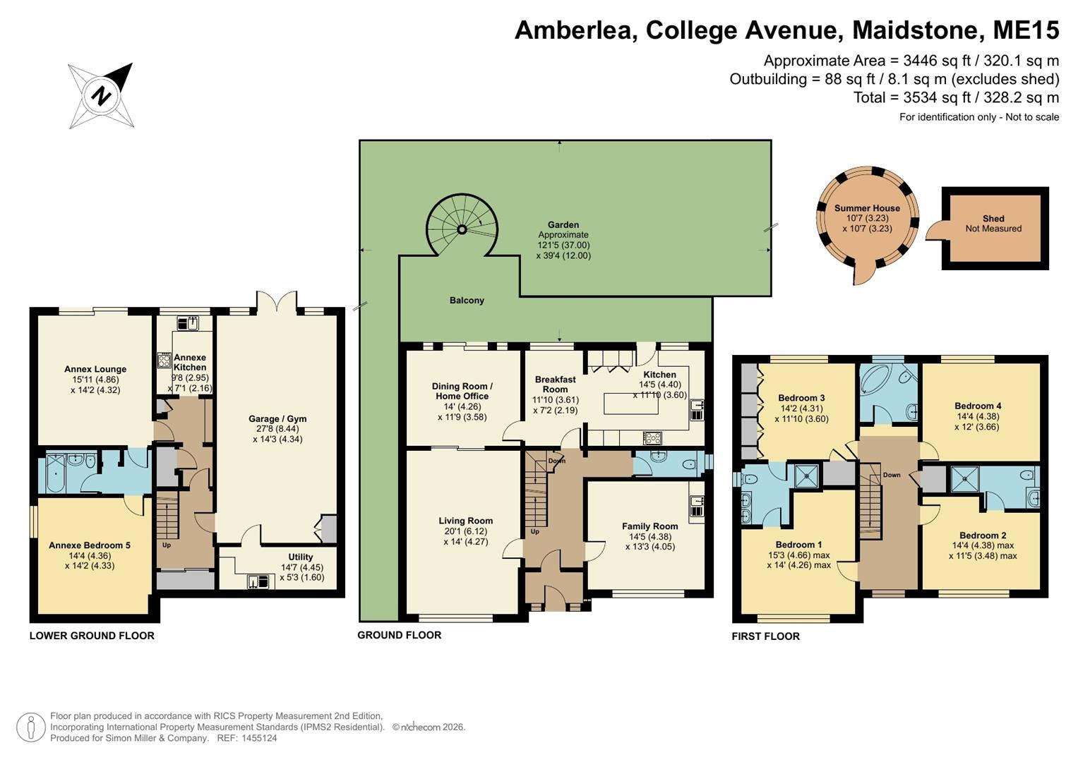 Amberlea, College Avenue, Maidstone floorplan