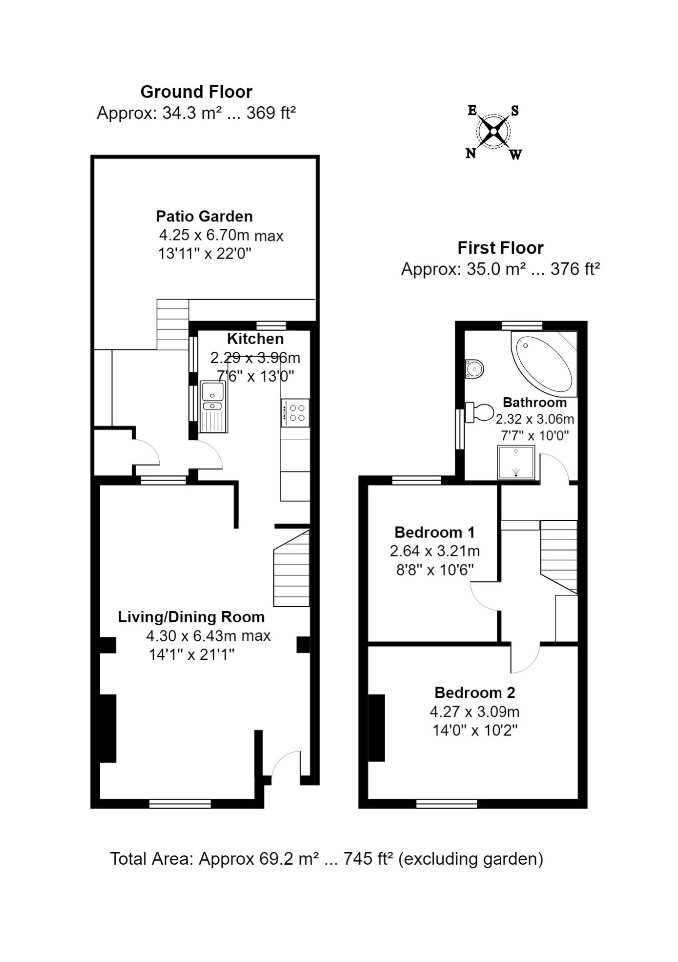 2 Bedrooms Terraced house for sale in Franklin Road, Brighton BN2