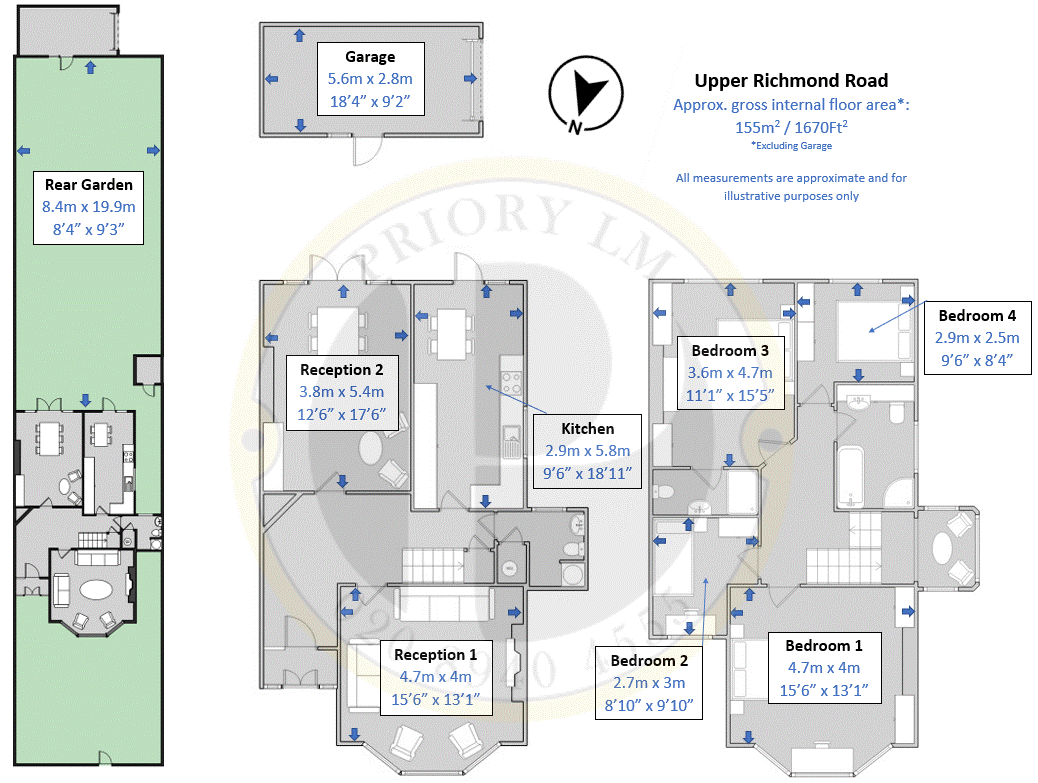 583, Upper Richmond Road West, Richmond floorplan