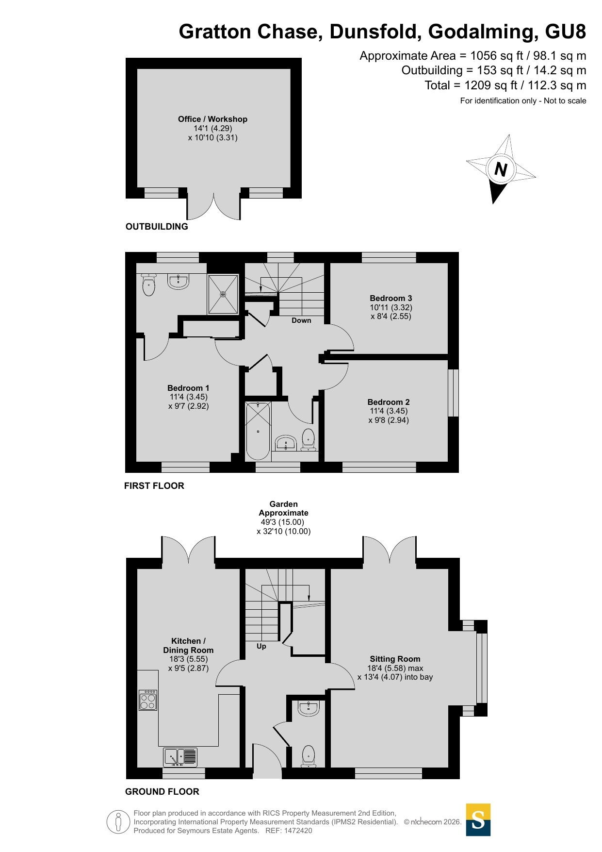 13, Gratton Chase, Godalming floorplan