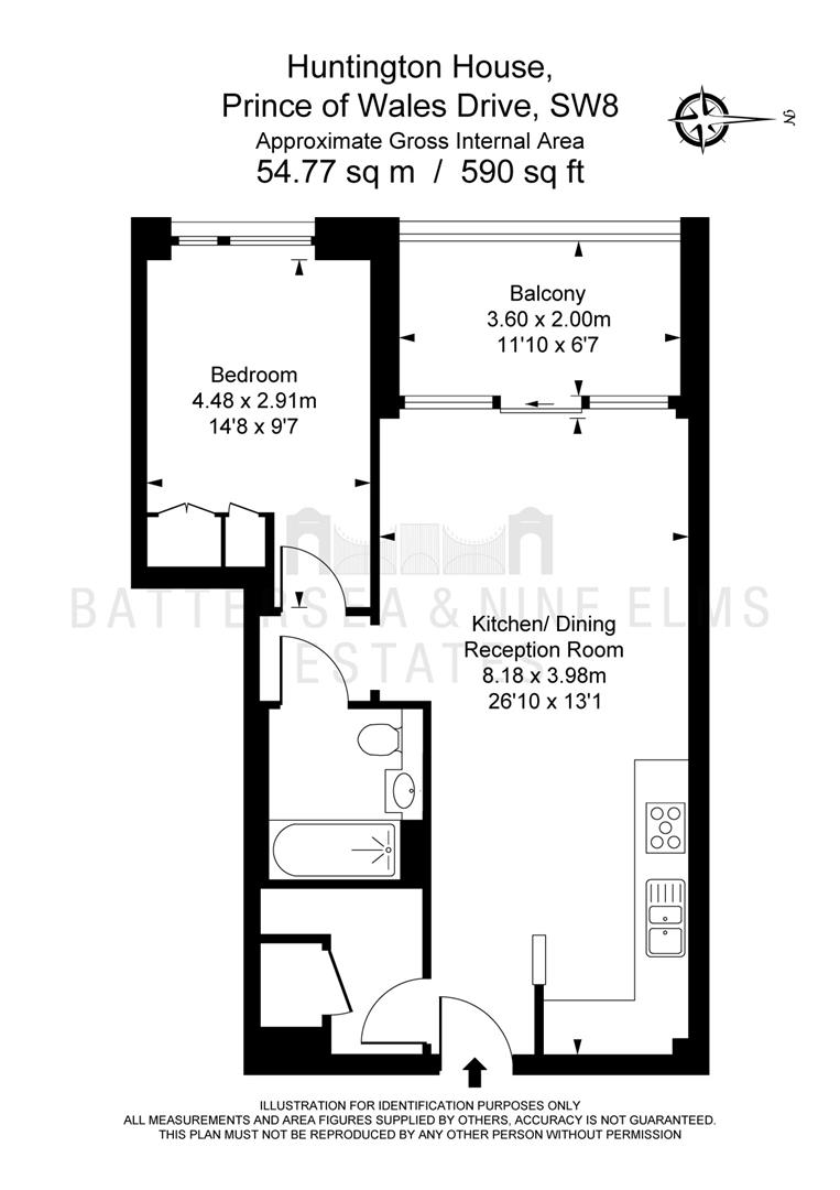 39 Huntington House, 11 Palmer Road, London floorplan