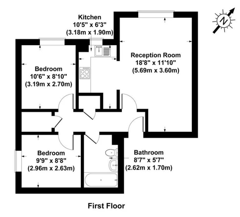 7, Downing Court, Borehamwood floorplan
