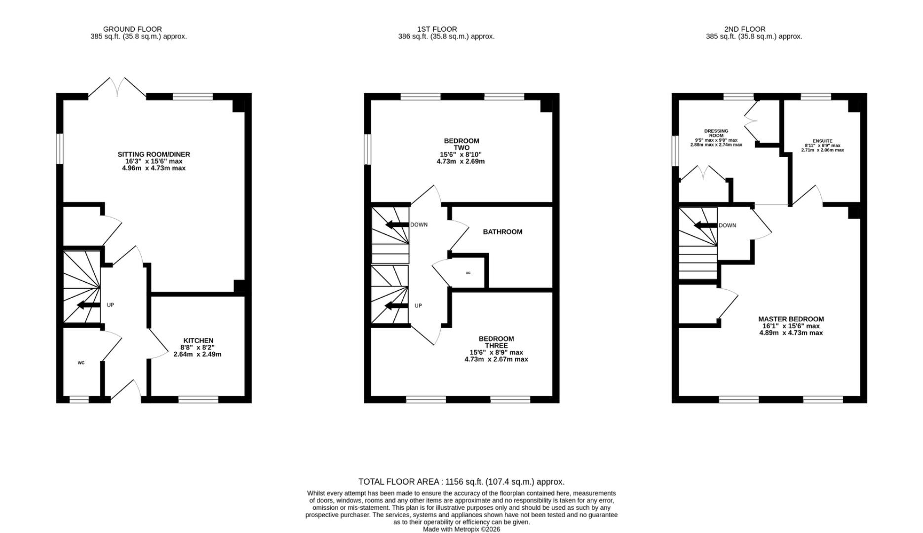 122, Queen Elizabeth Drive, Swindon floorplan