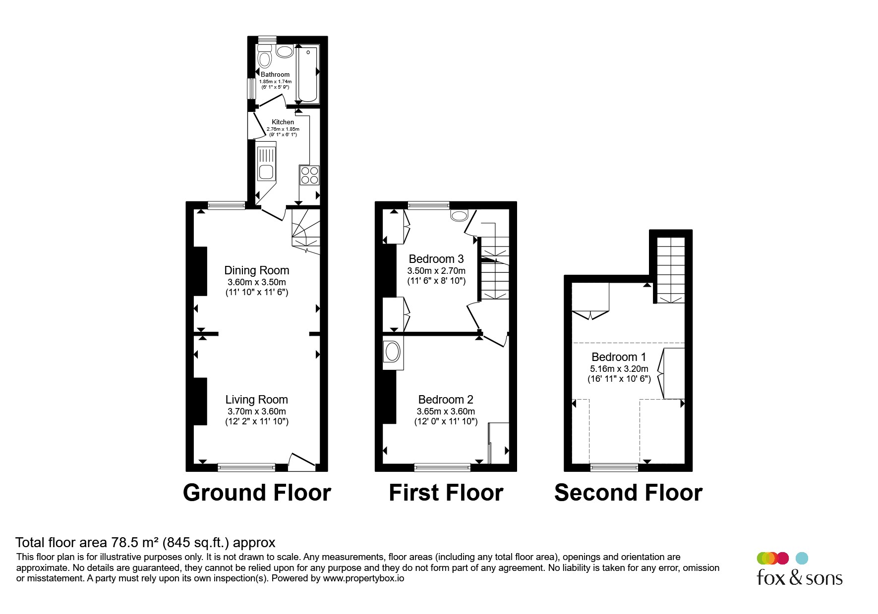 45, Military Road, Rye floorplan