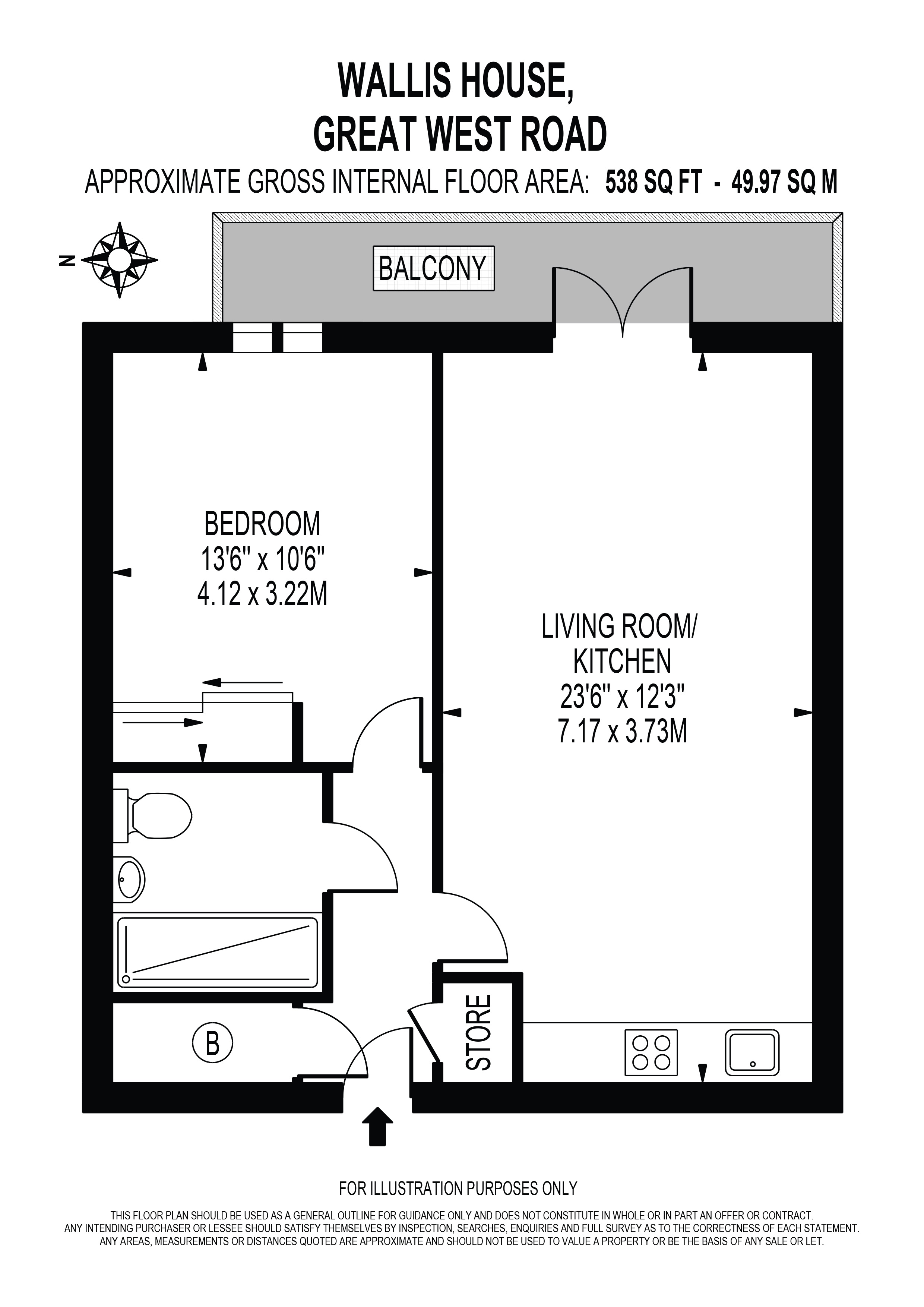 L G 02 Wallis House, Great West Road, Brentford floorplan