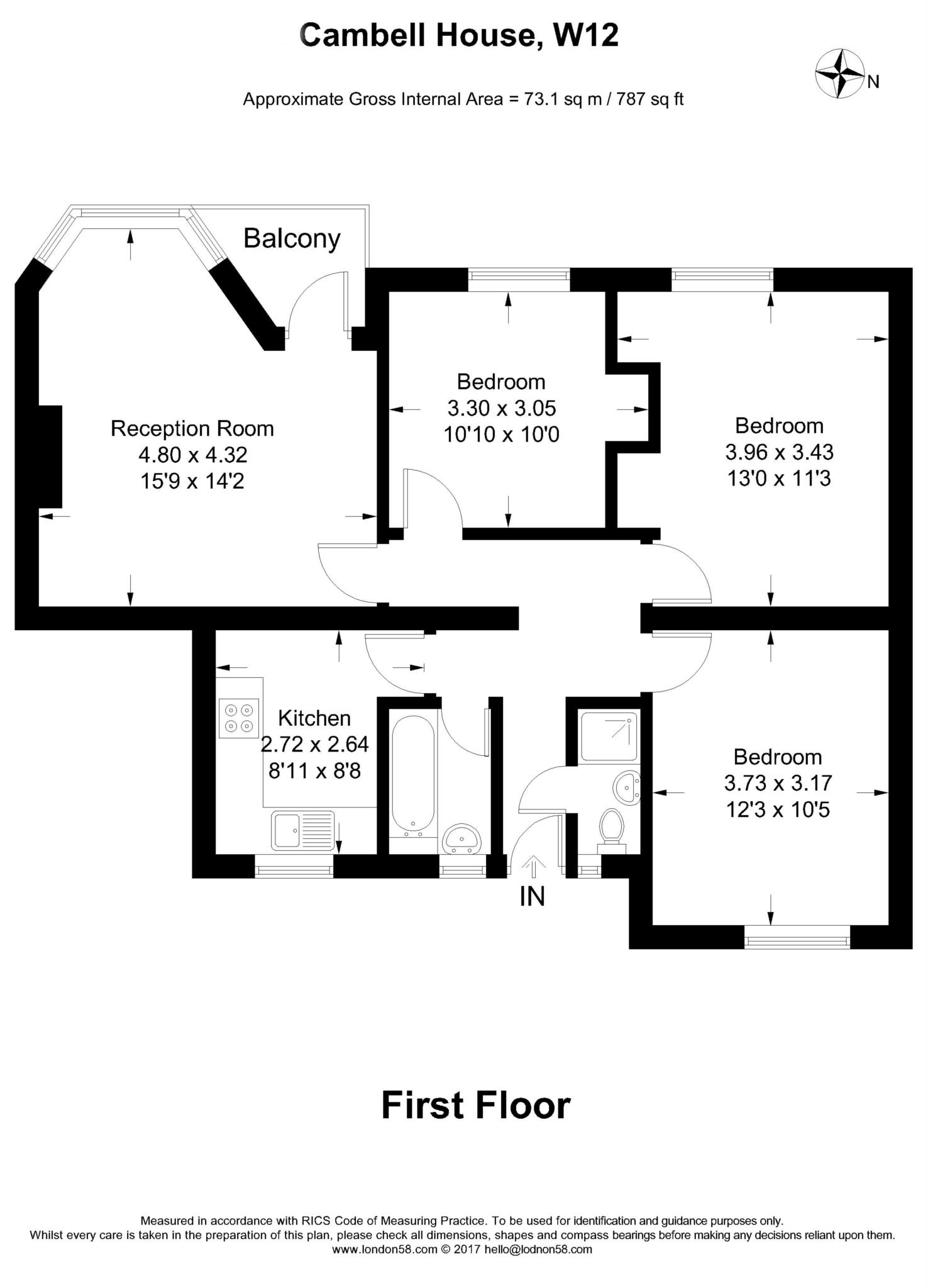 3 Bedrooms Flat to rent in White City Estate, London W12