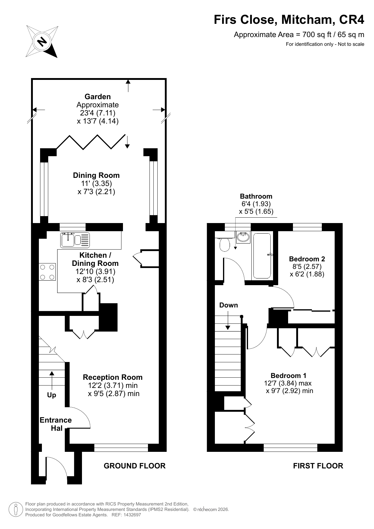 34, Firs Close, Mitcham floorplan
