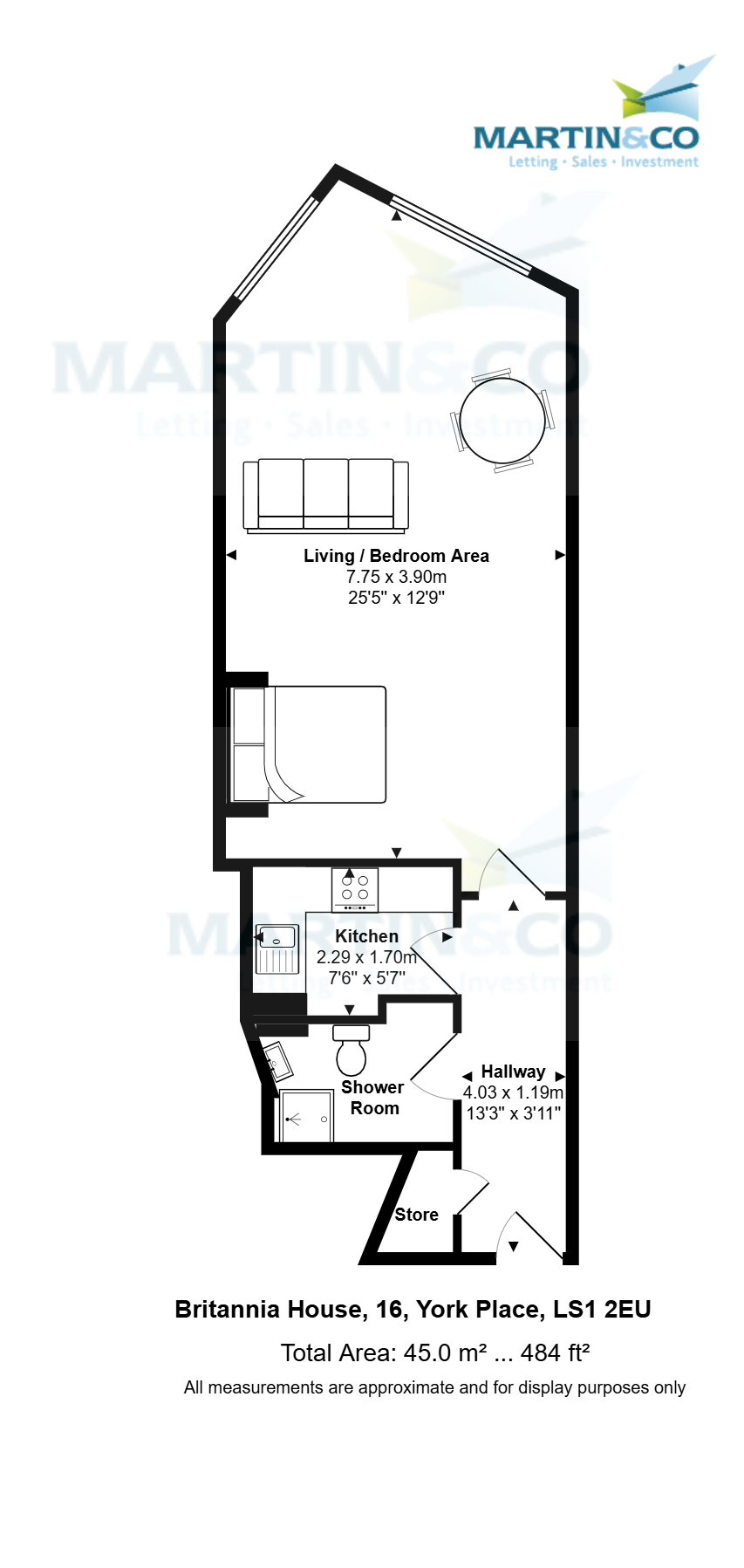 25, Britannia House, Leeds floorplan
