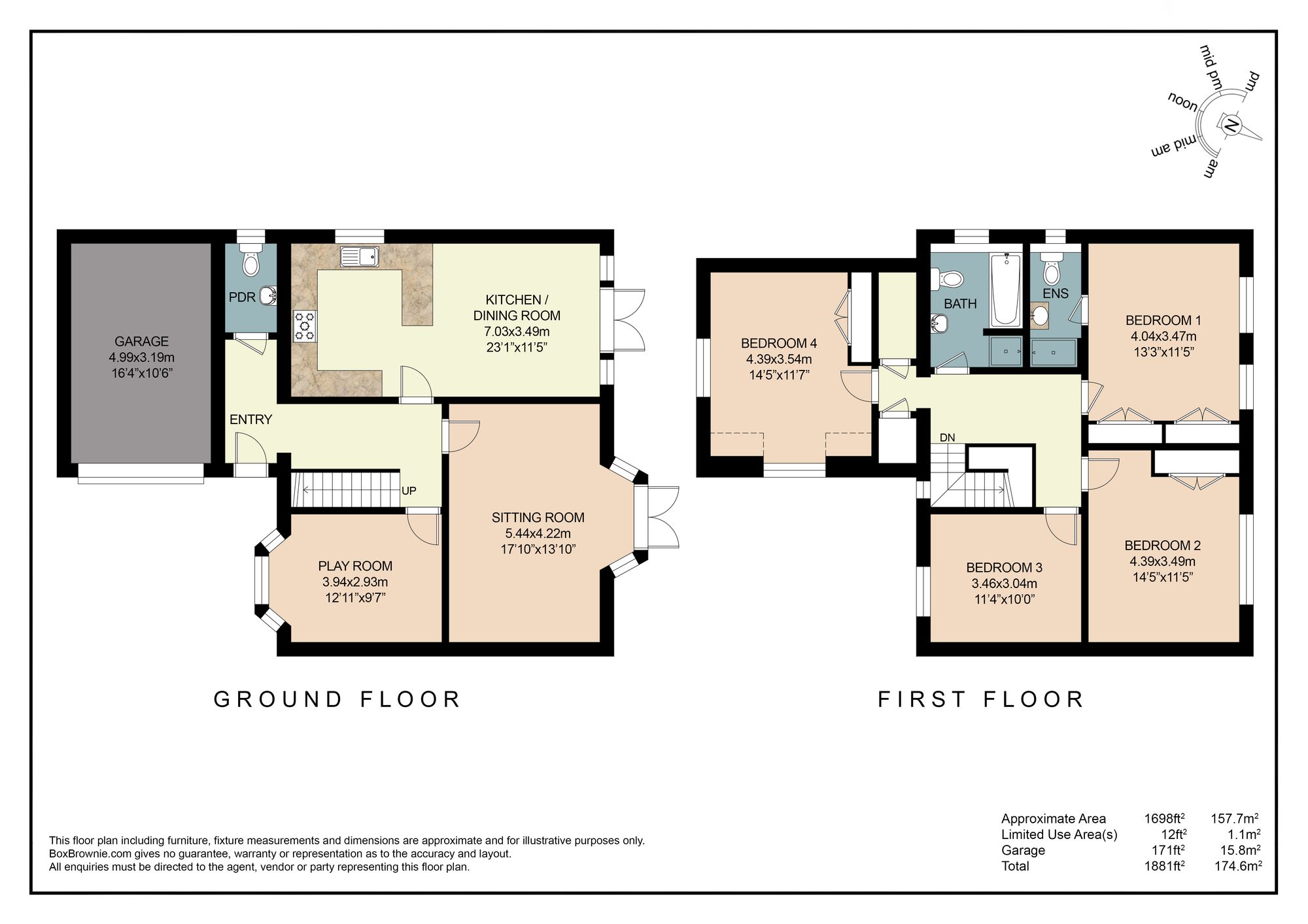 7 Croft Drive, Reading floorplan