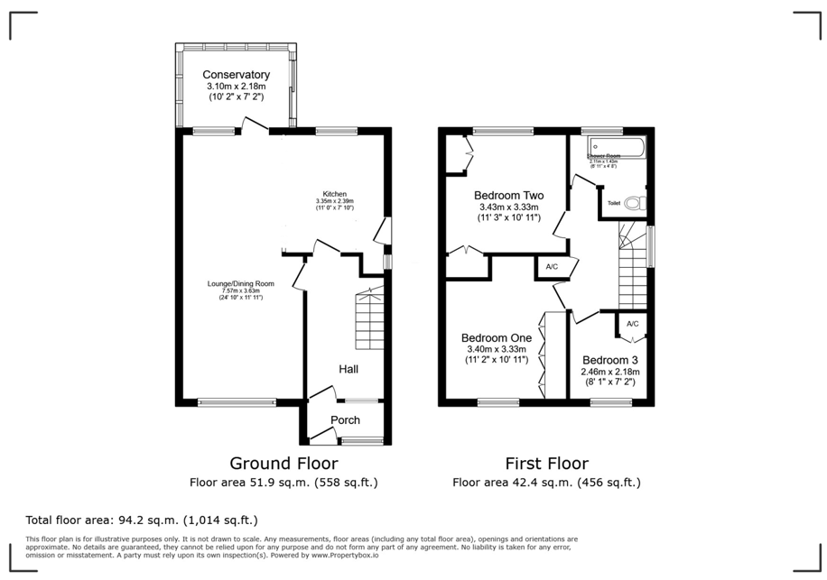 15, Leighton Close, Leamington Spa floorplan