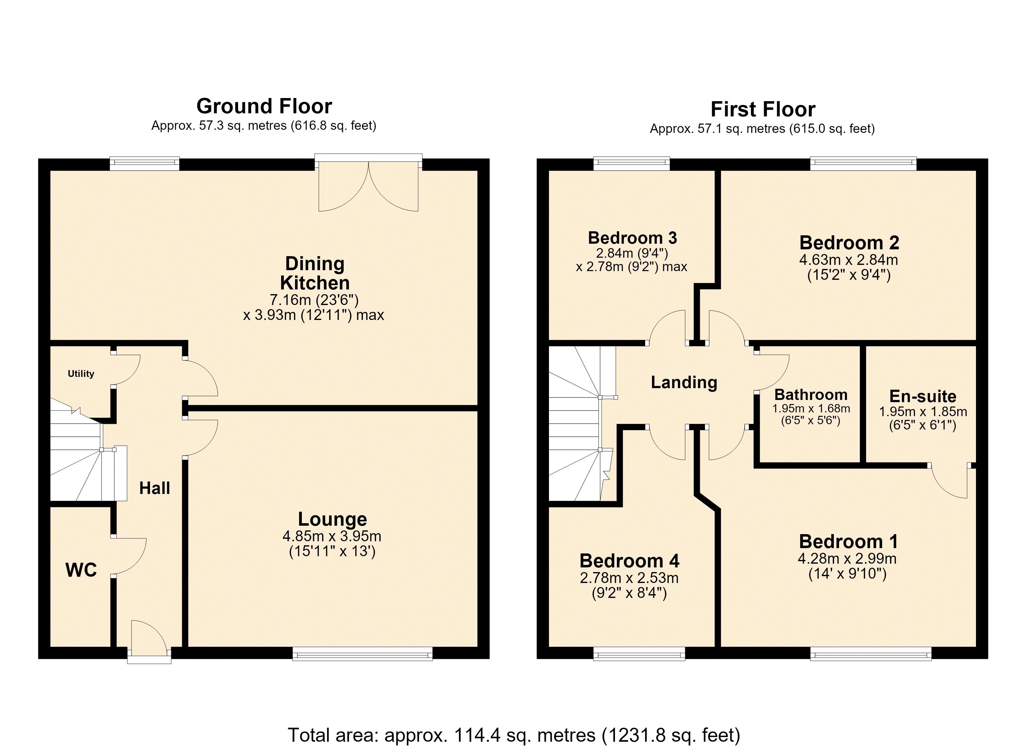 113, Platting Lane, Rochdale floorplan