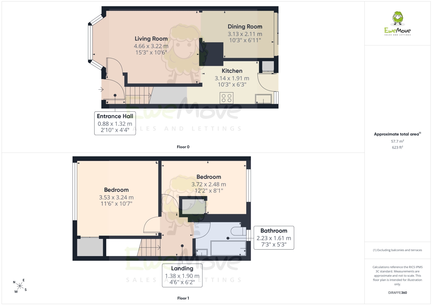 23, St. Pauls Close, Rochester floorplan