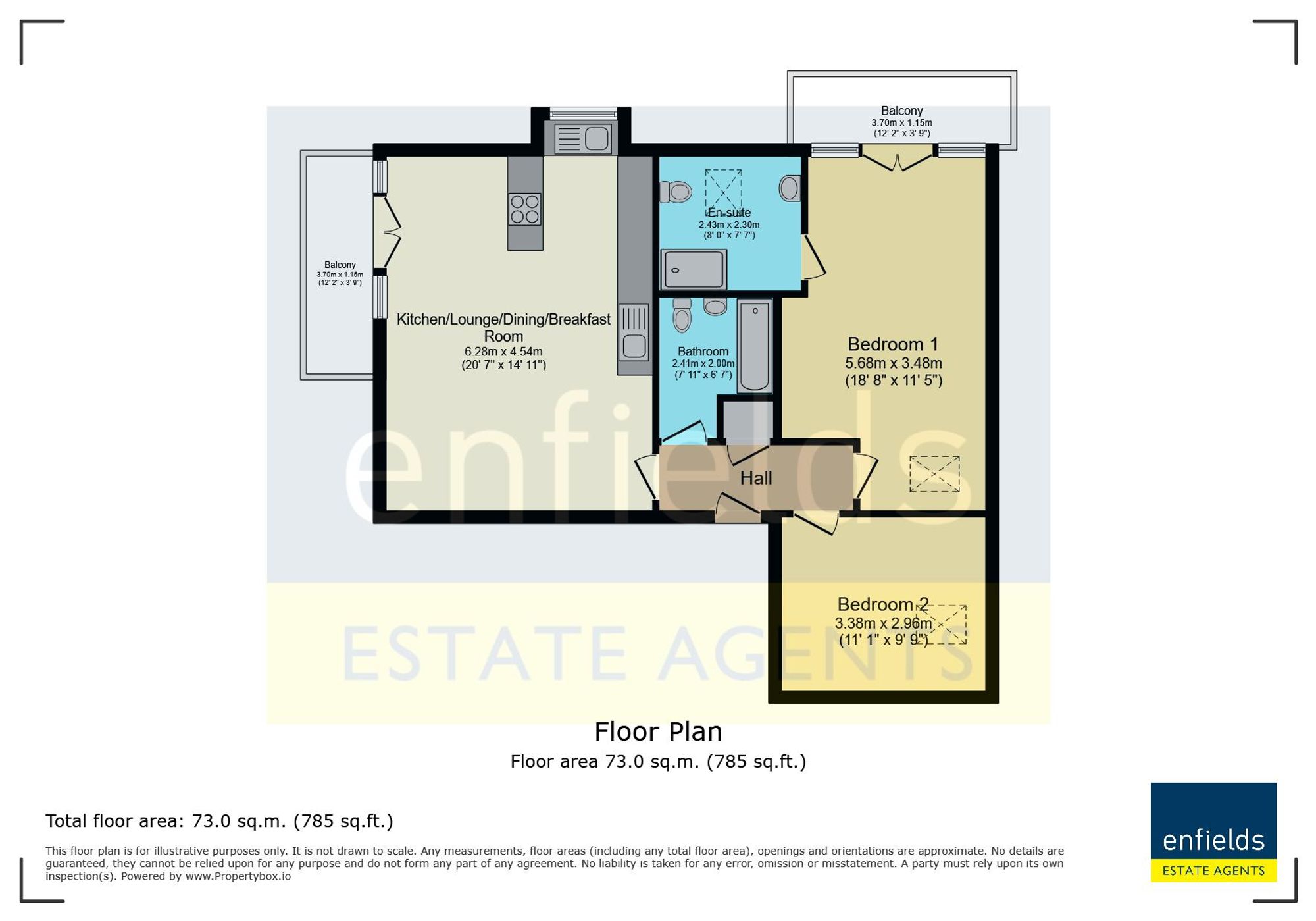 Flat 7, Alturo, Ferndown floorplan