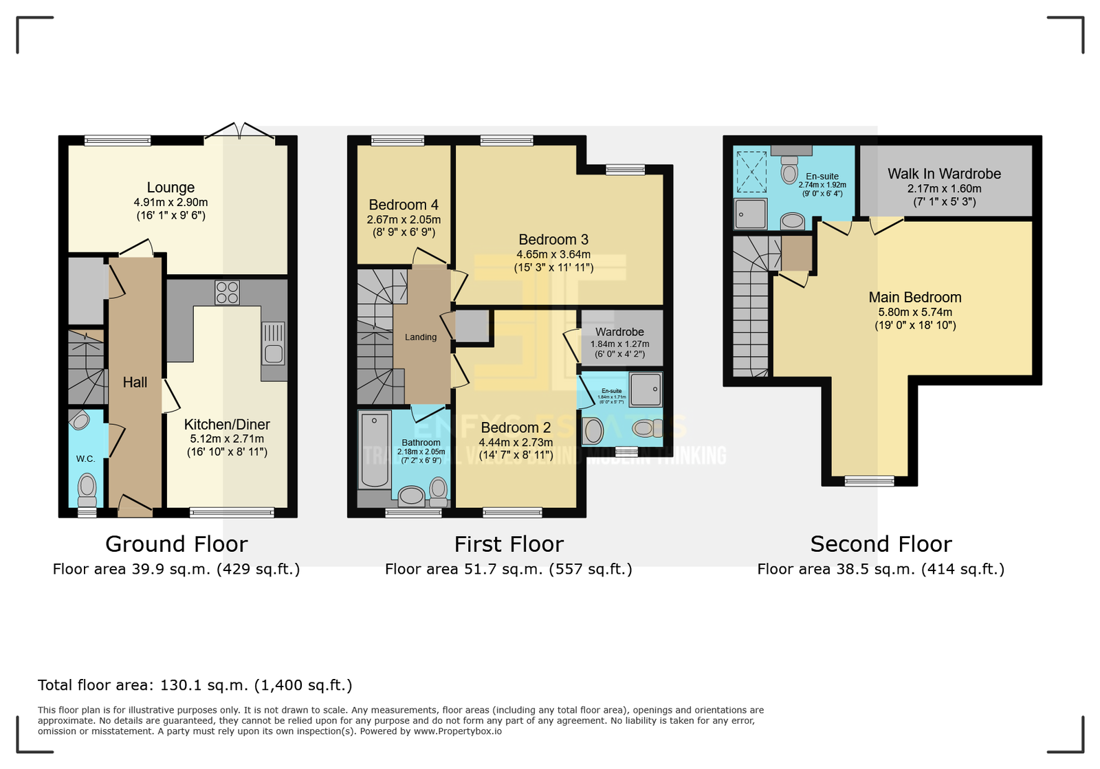 2 Gannock Mews, York Road, Conwy floorplan