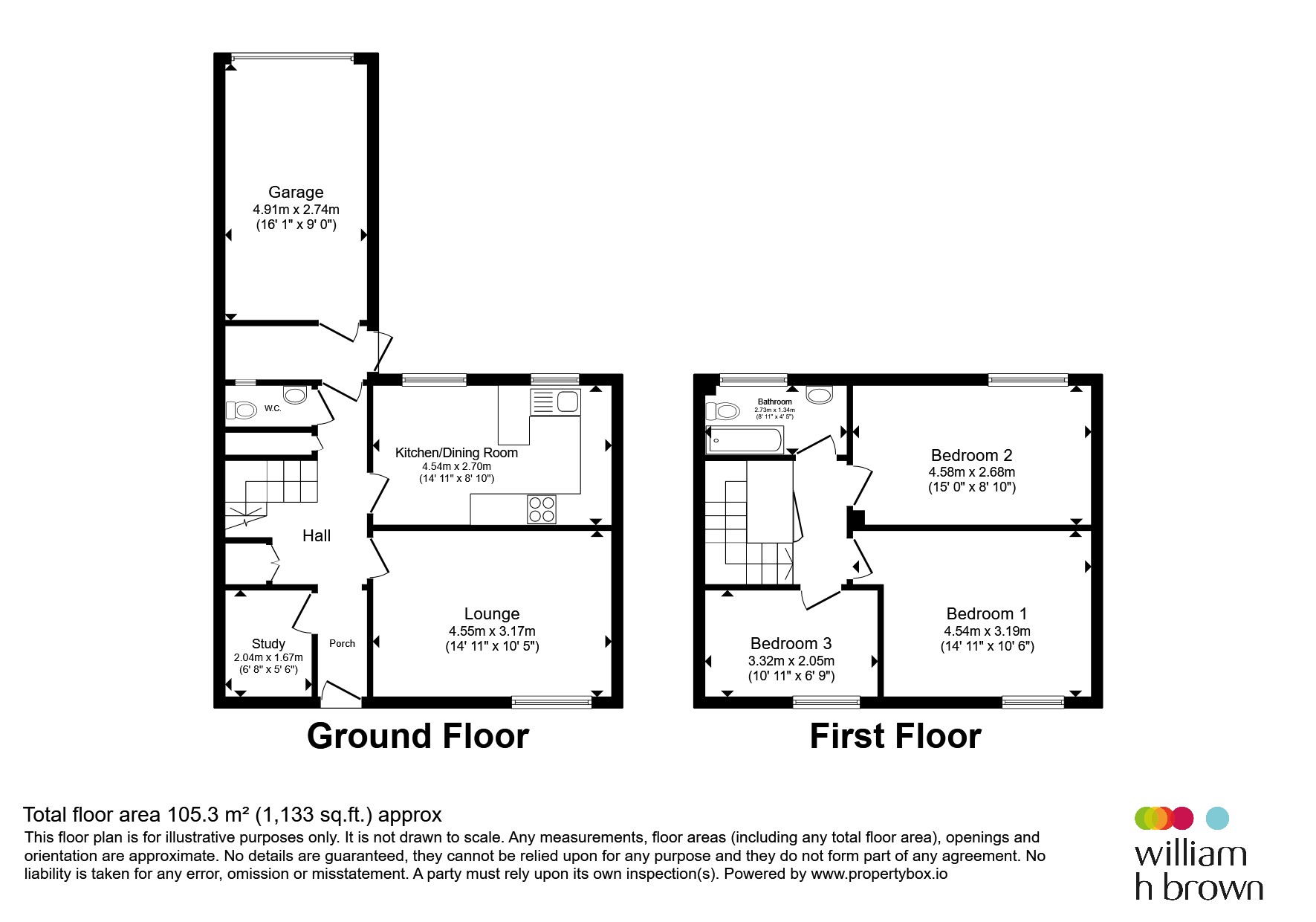 190, Canterbury Way, Stevenage floorplan