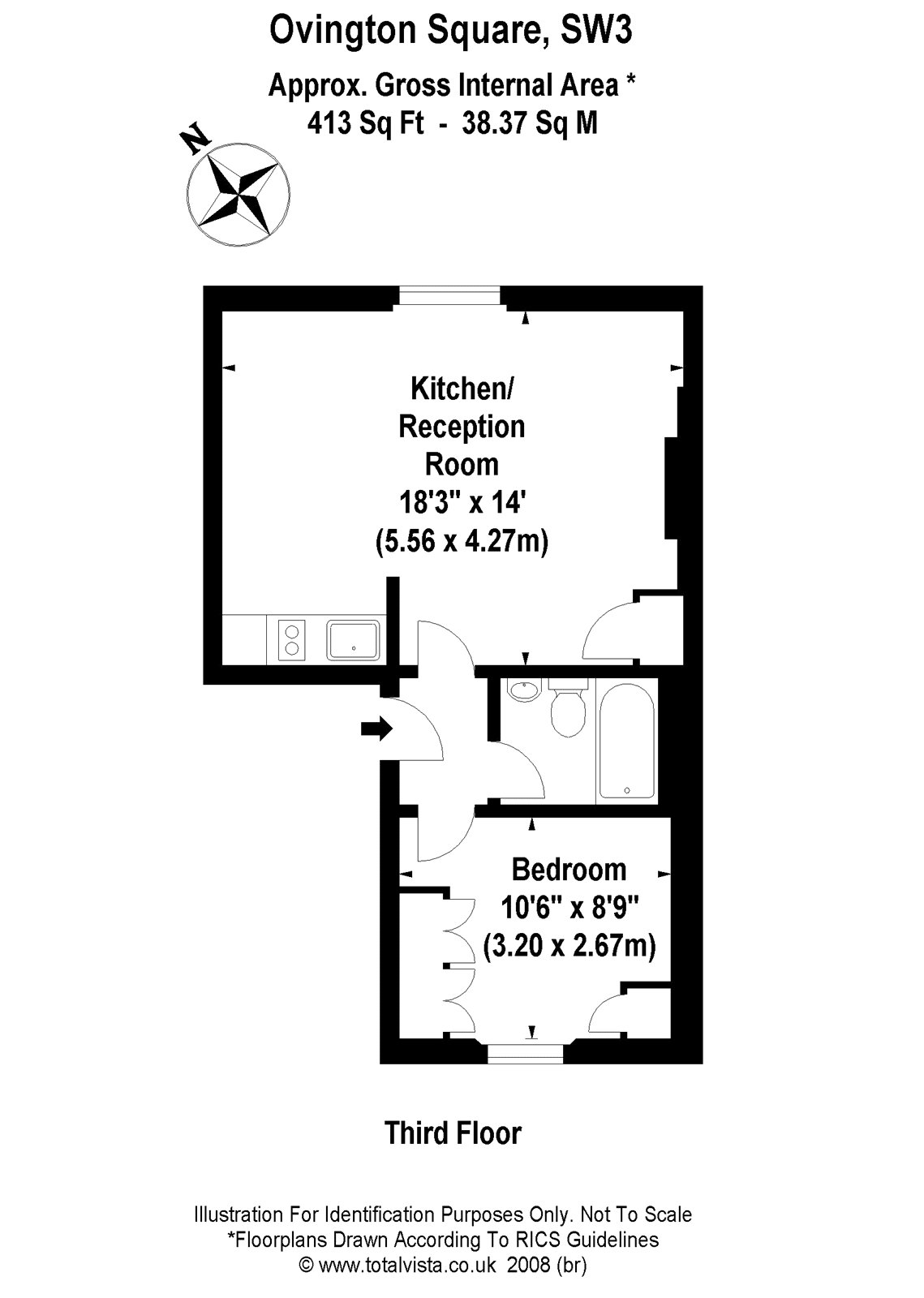11a, Ovington Square floorplan