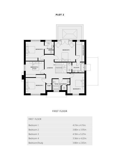 Plot 2 Truman Place,, Critchmere Hill, Surrey floorplan