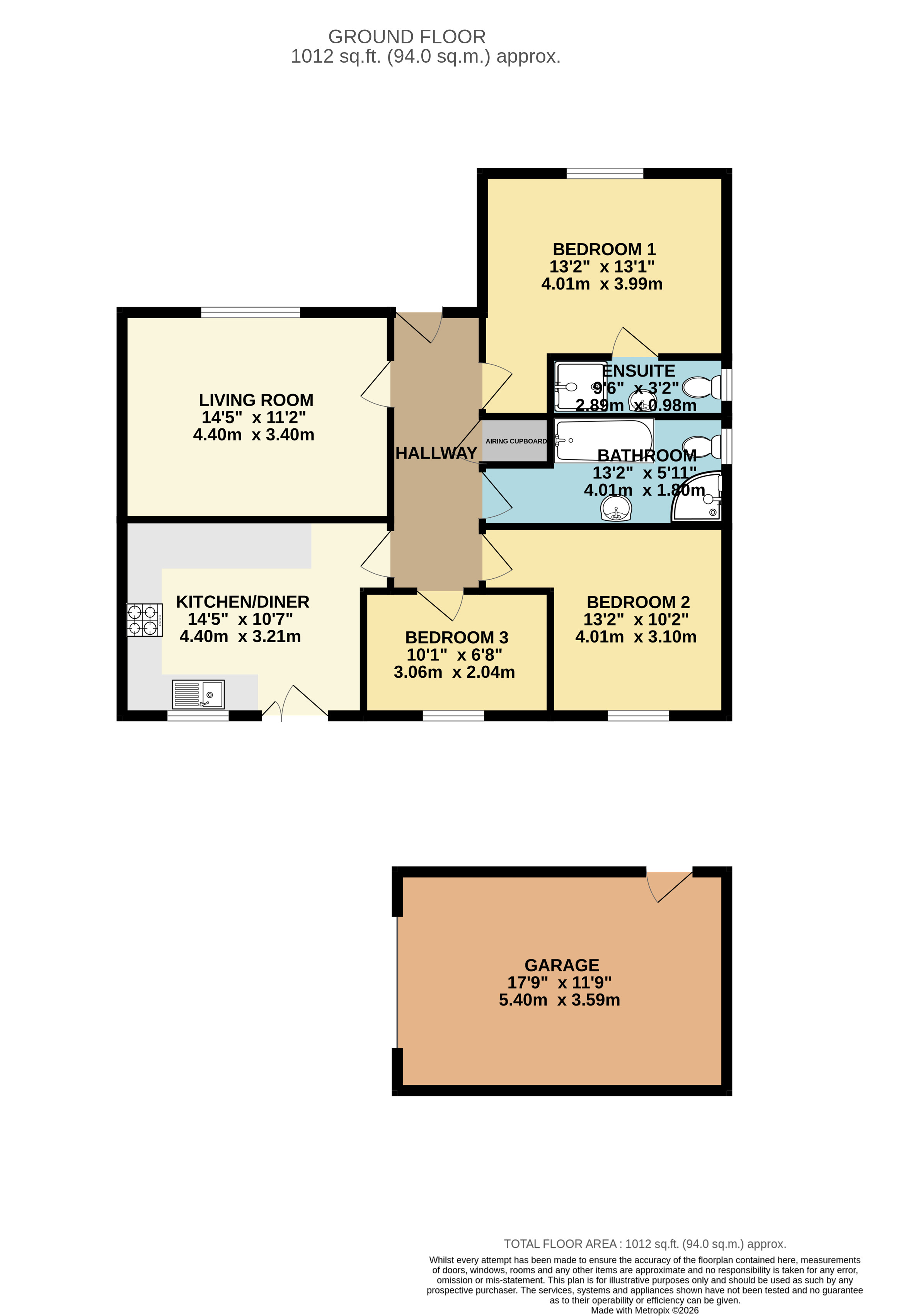 3, Bowett Close, Hundleton, Pembroke floorplan
