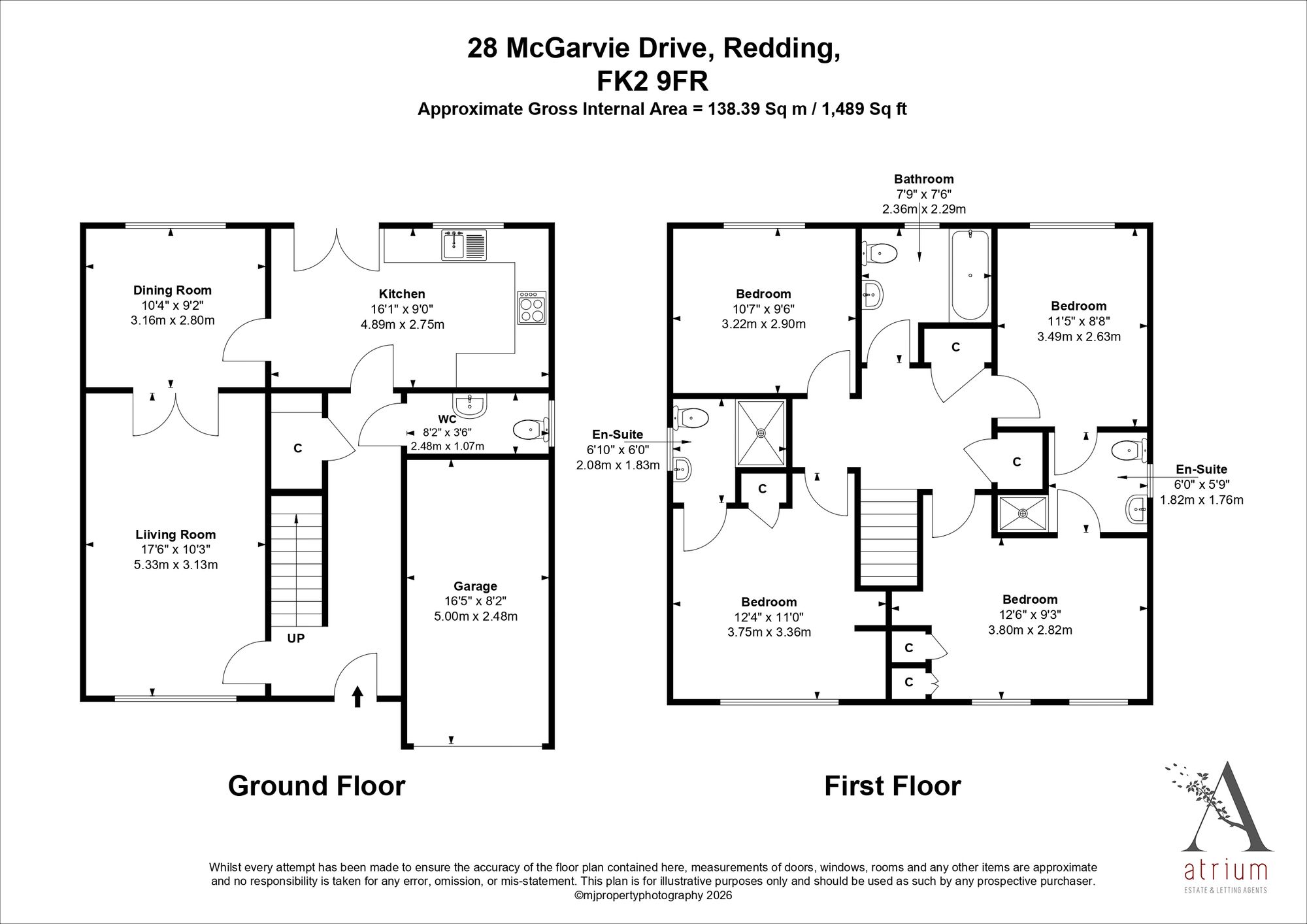 28 McGarvie Drive, Falkirk floorplan