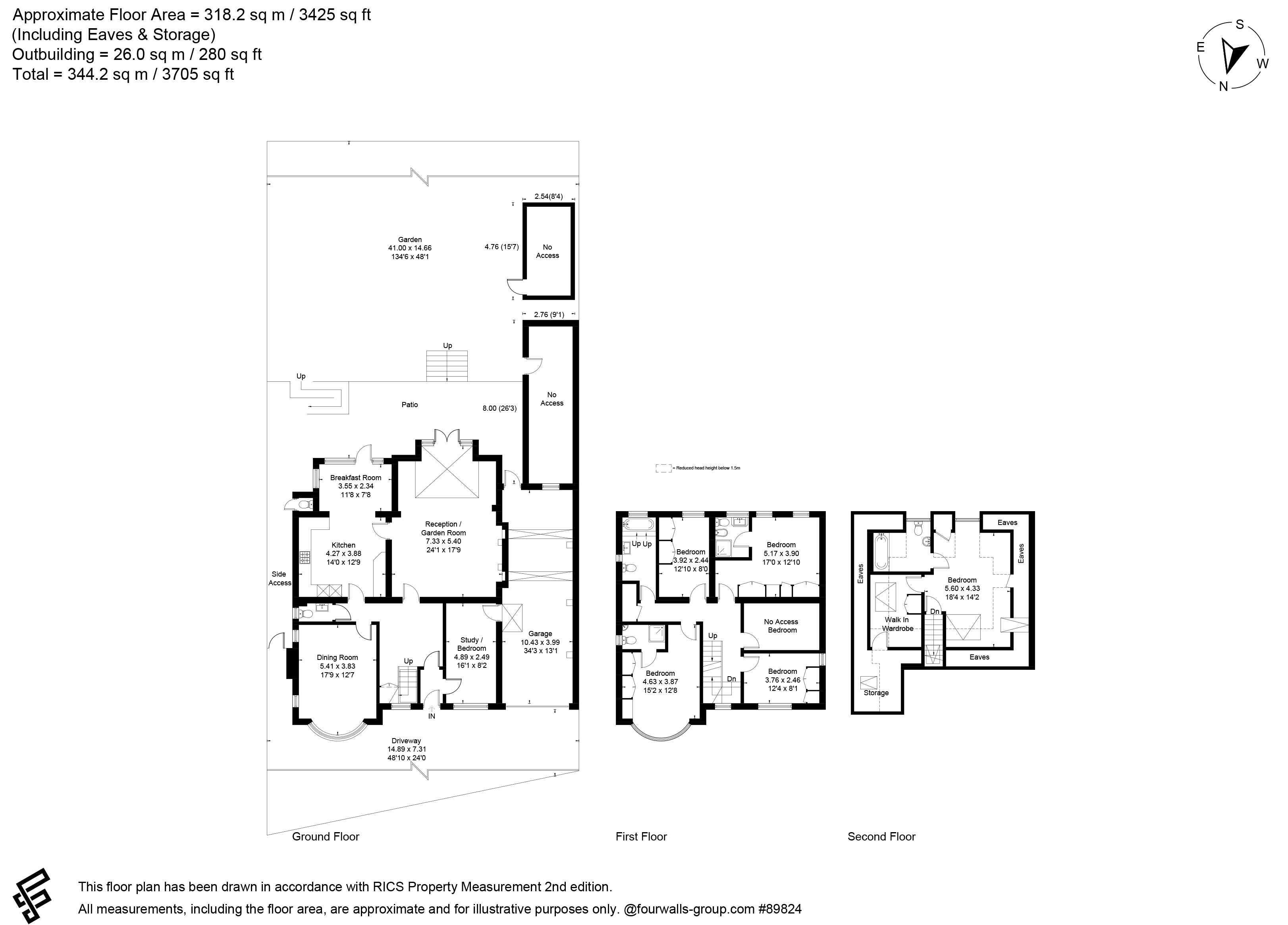 51, Copse Hill, London floorplan