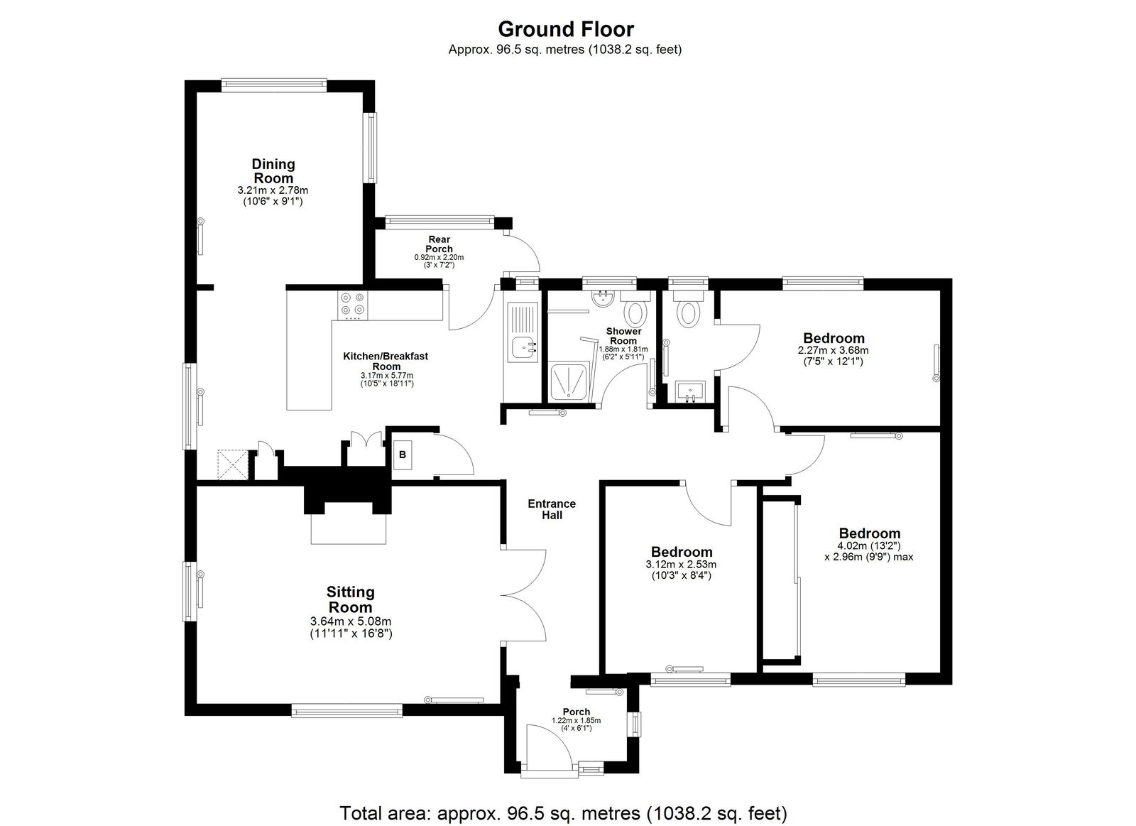 Yandina, Berrells Road, Tetbury floorplan